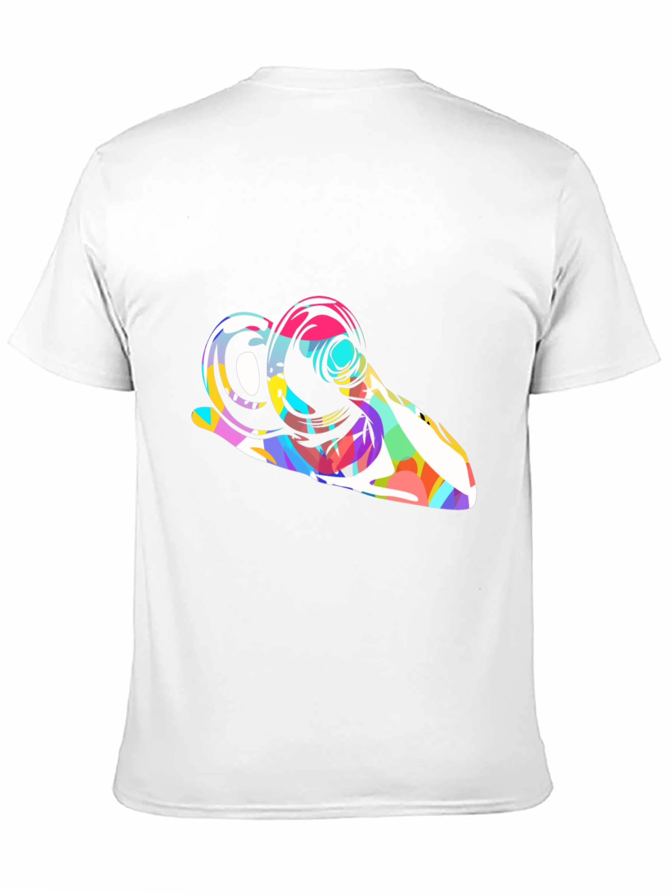 Abstract Ram Graphic Tee - Modern Art Shirt