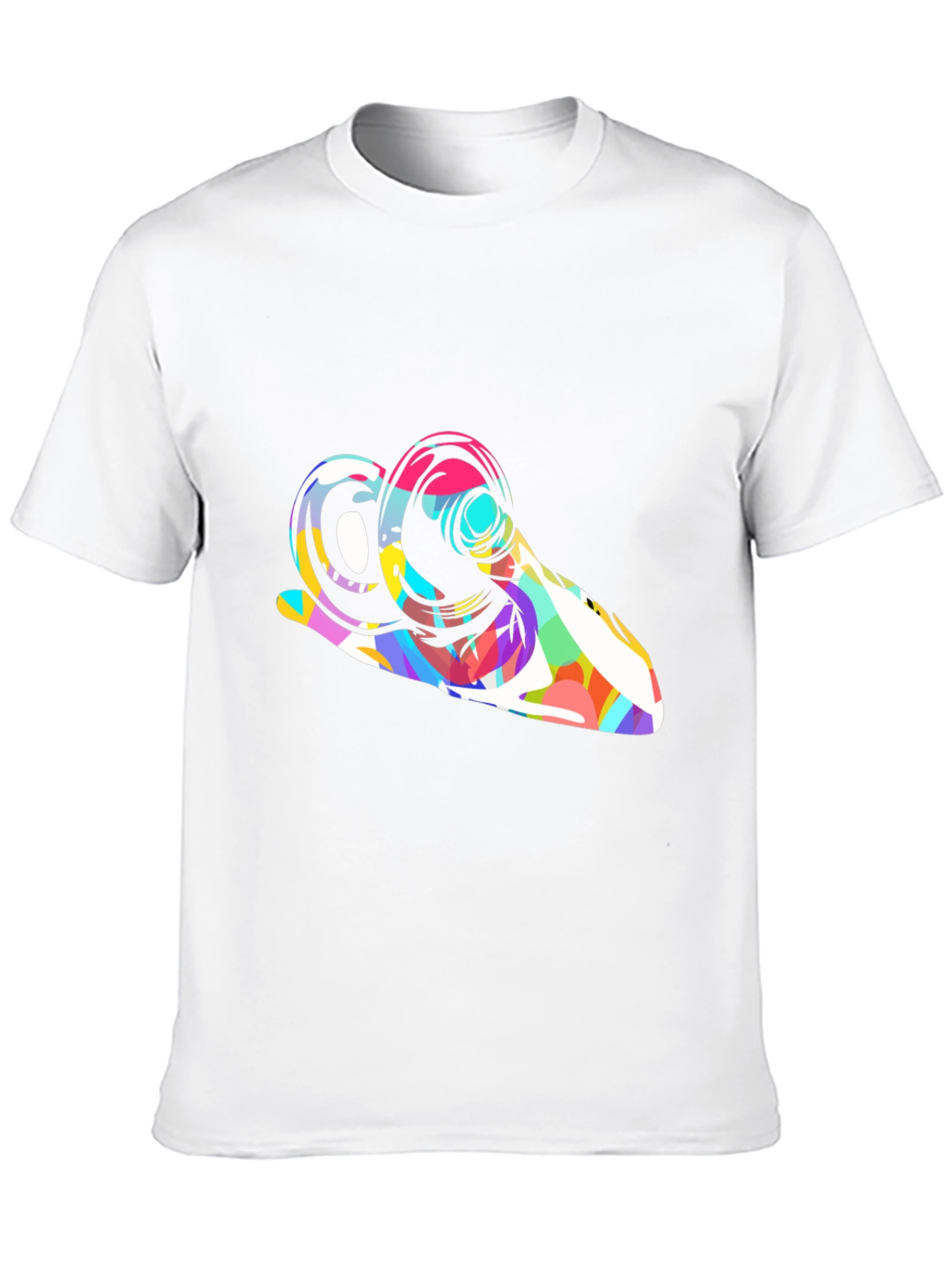 Abstract Ram Graphic Tee - Modern Art Shirt
