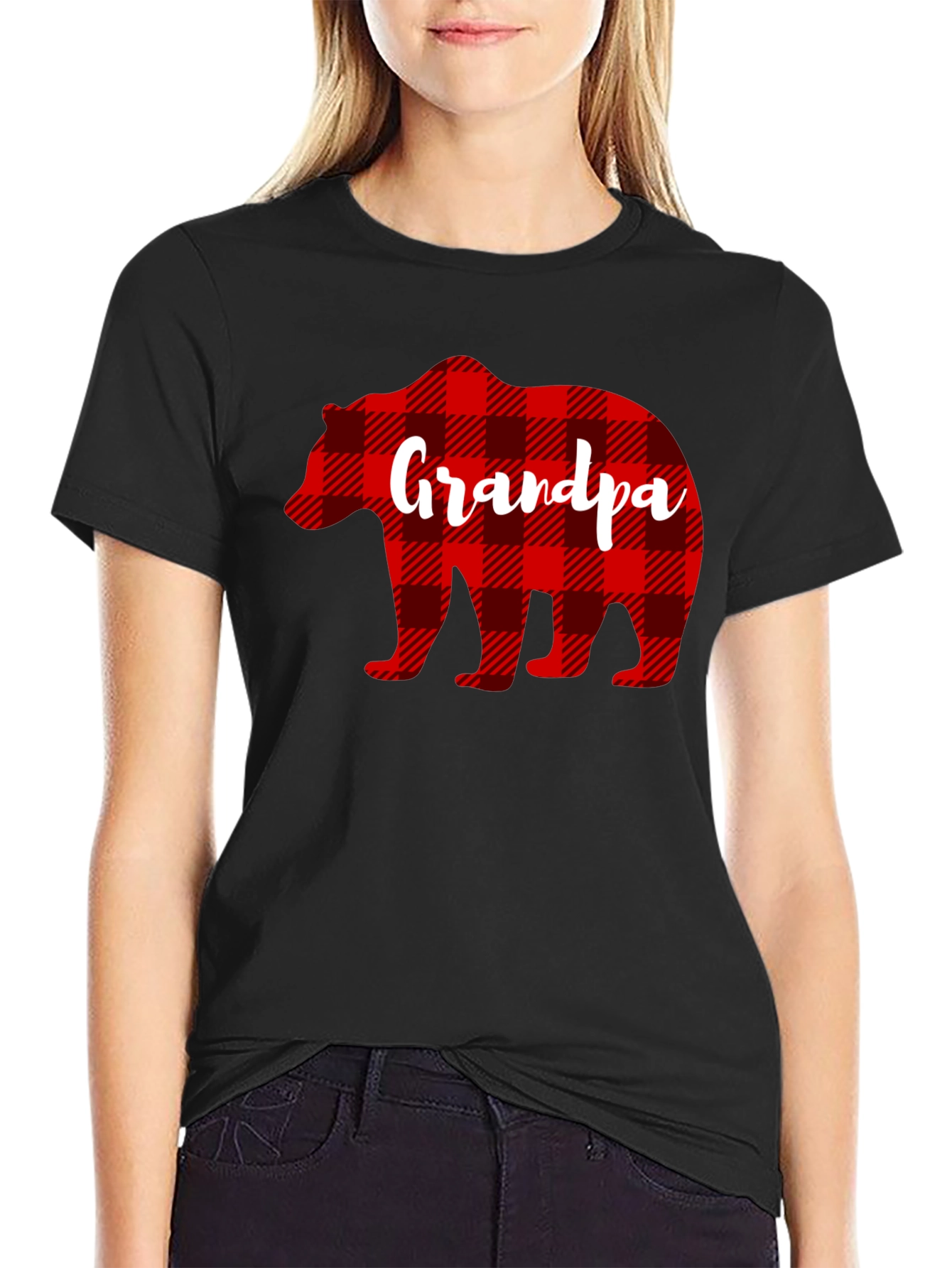 Grandpa Bear Plaid Shirt - Fathers Day Gift