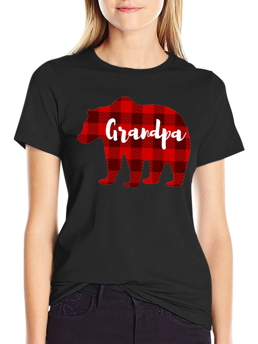 Grandpa Bear Plaid Shirt - Fathers Day Gift