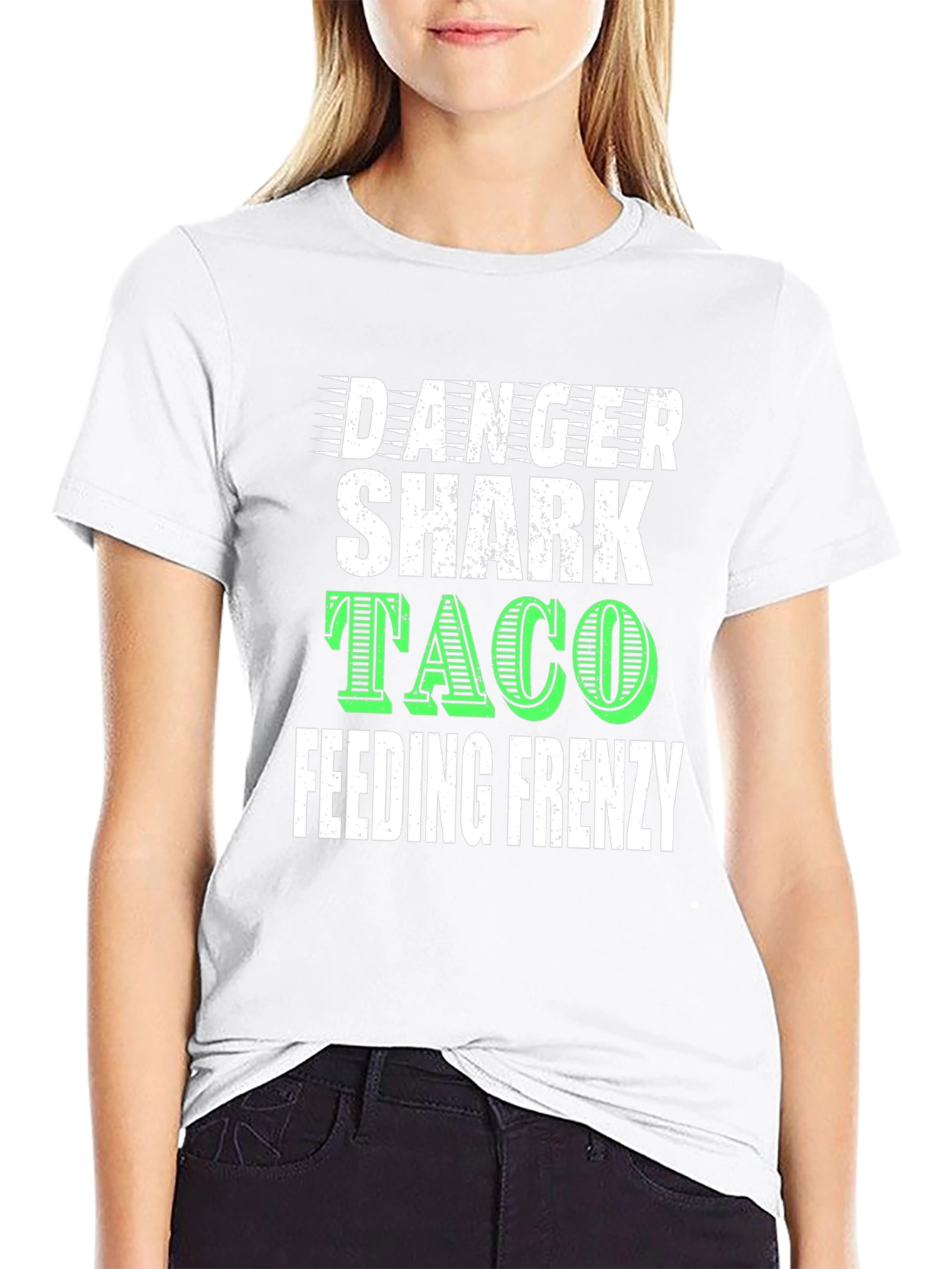 Danger Shark Taco Feeding Frenzy Graphic T-Shirt