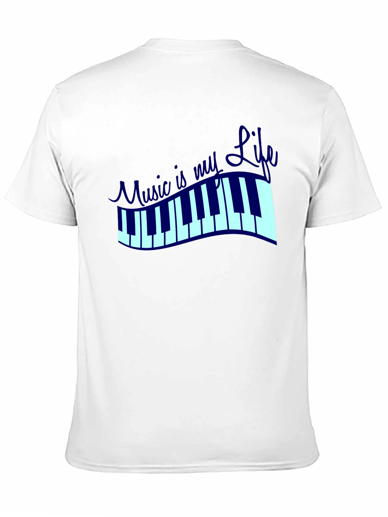 Music is My Life Graphic T-Shirt - Black