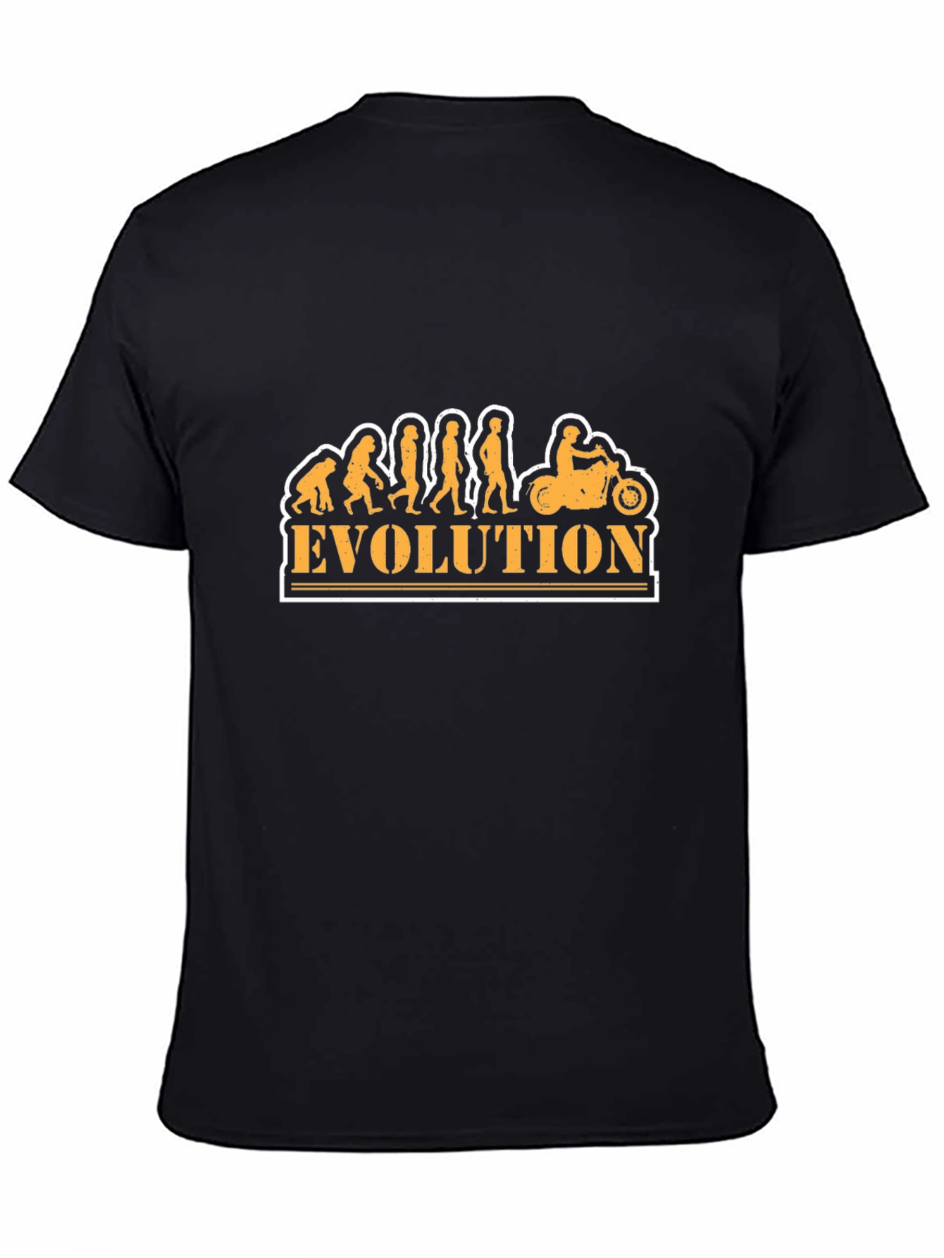 Evolution Motorcycle T-Shirt - Black Graphic Tee