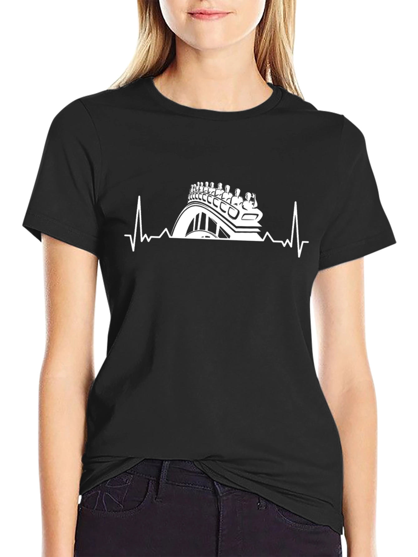 Roller Coaster Heartbeat T-Shirt
