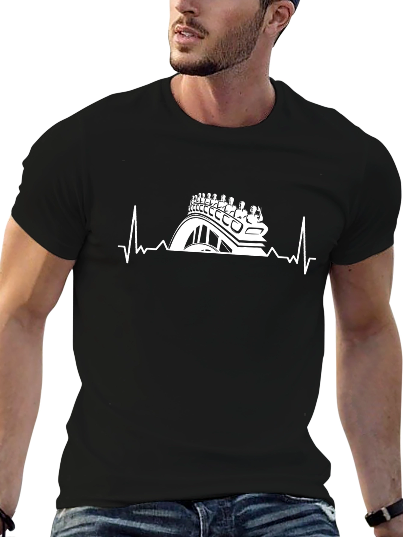 Roller Coaster Heartbeat T-Shirt