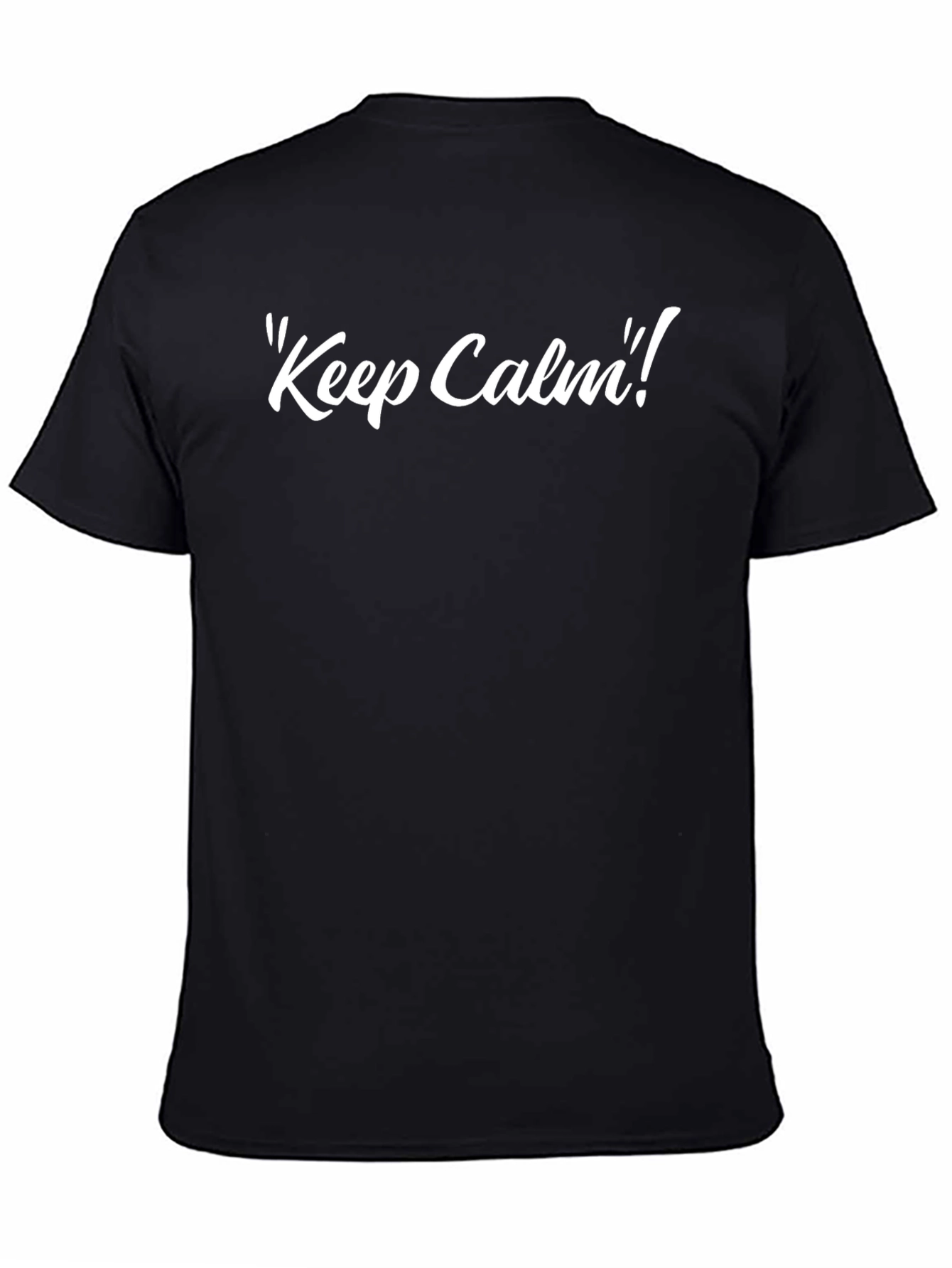 Keep Calm Black T-Shirt - Stylish Comfort