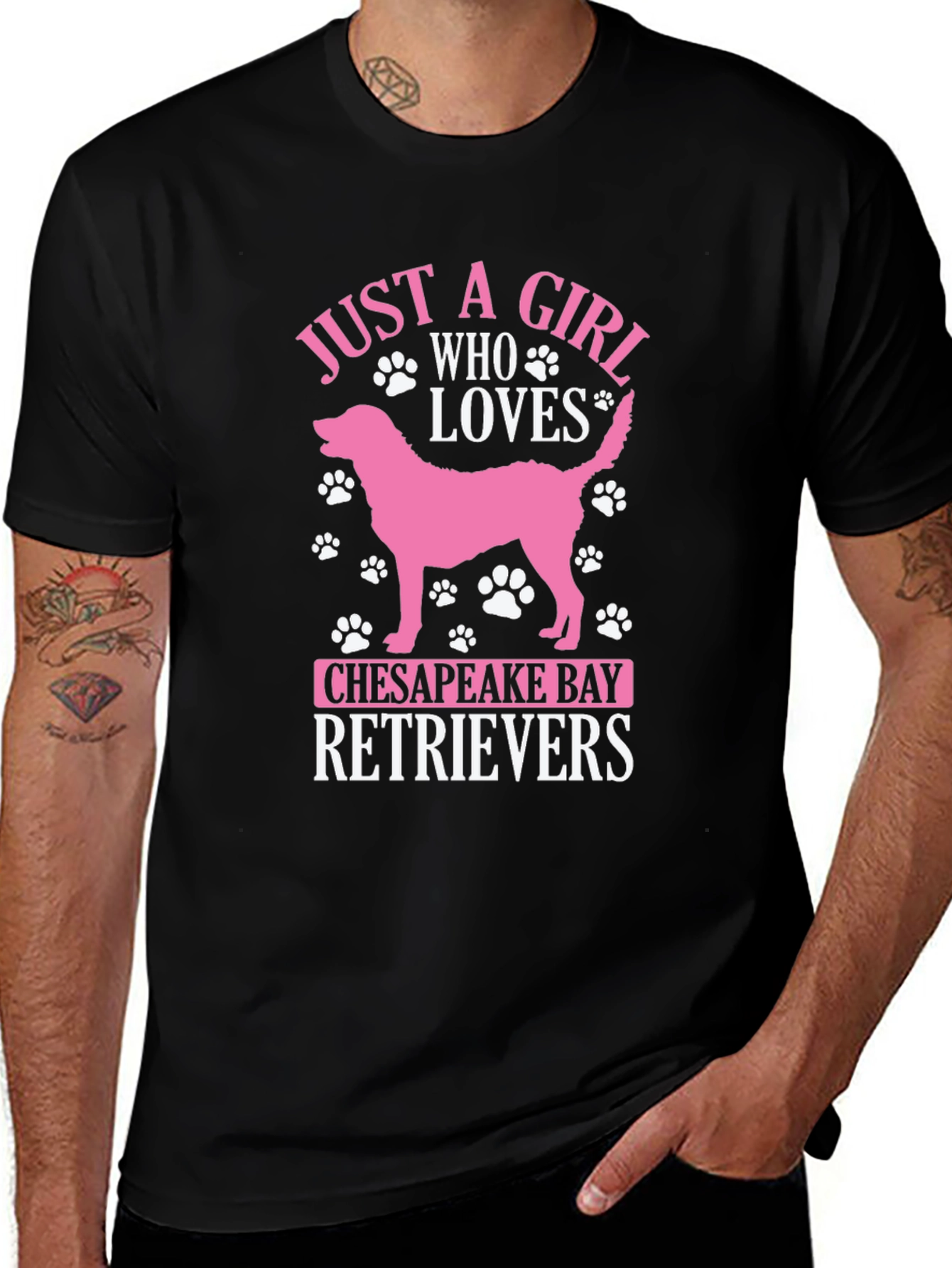 Chesapeake Bay Retriever Girl T-Shirt Dog Lover Tee