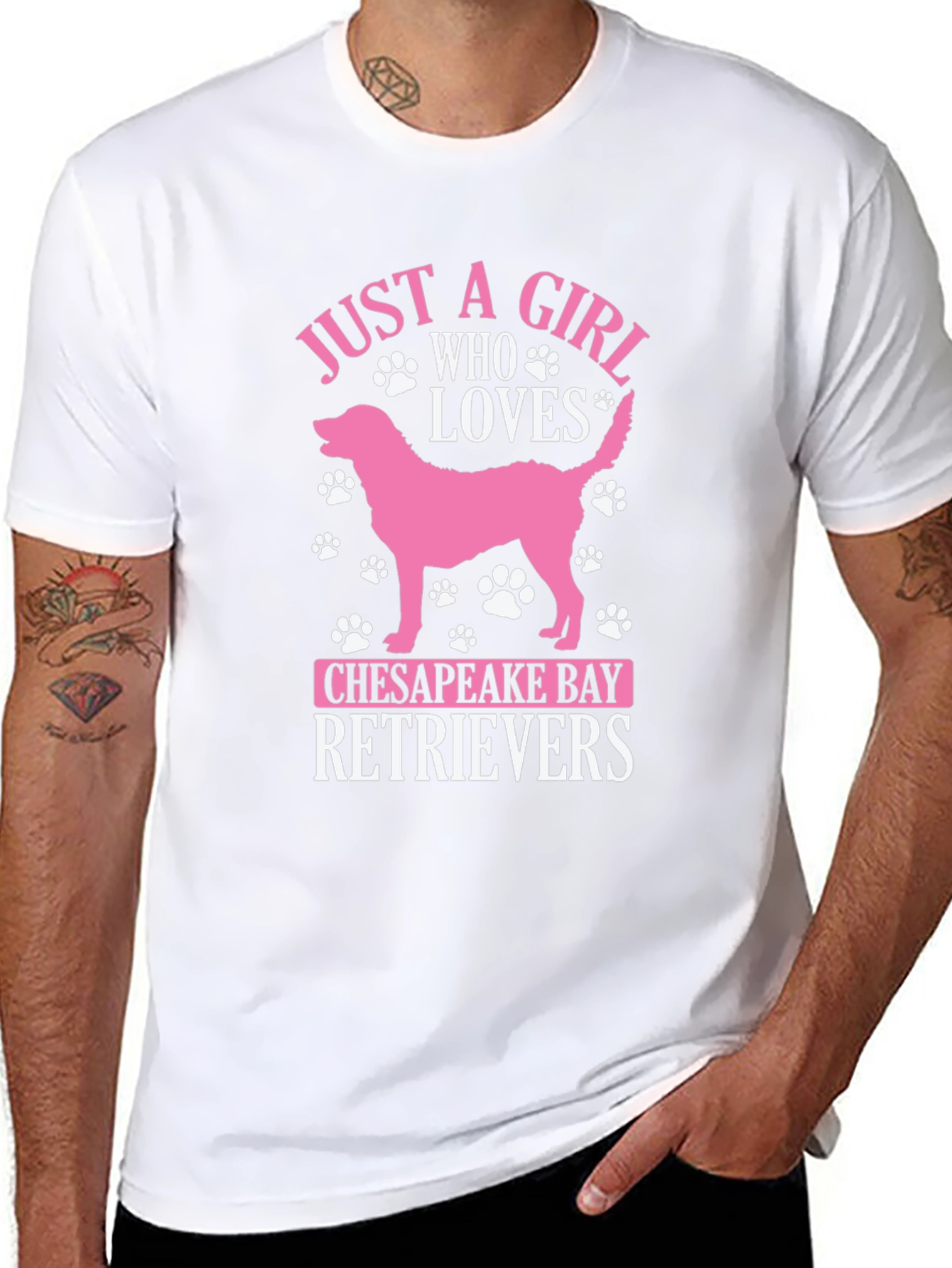 Chesapeake Bay Retriever Girl T-Shirt Dog Lover Tee