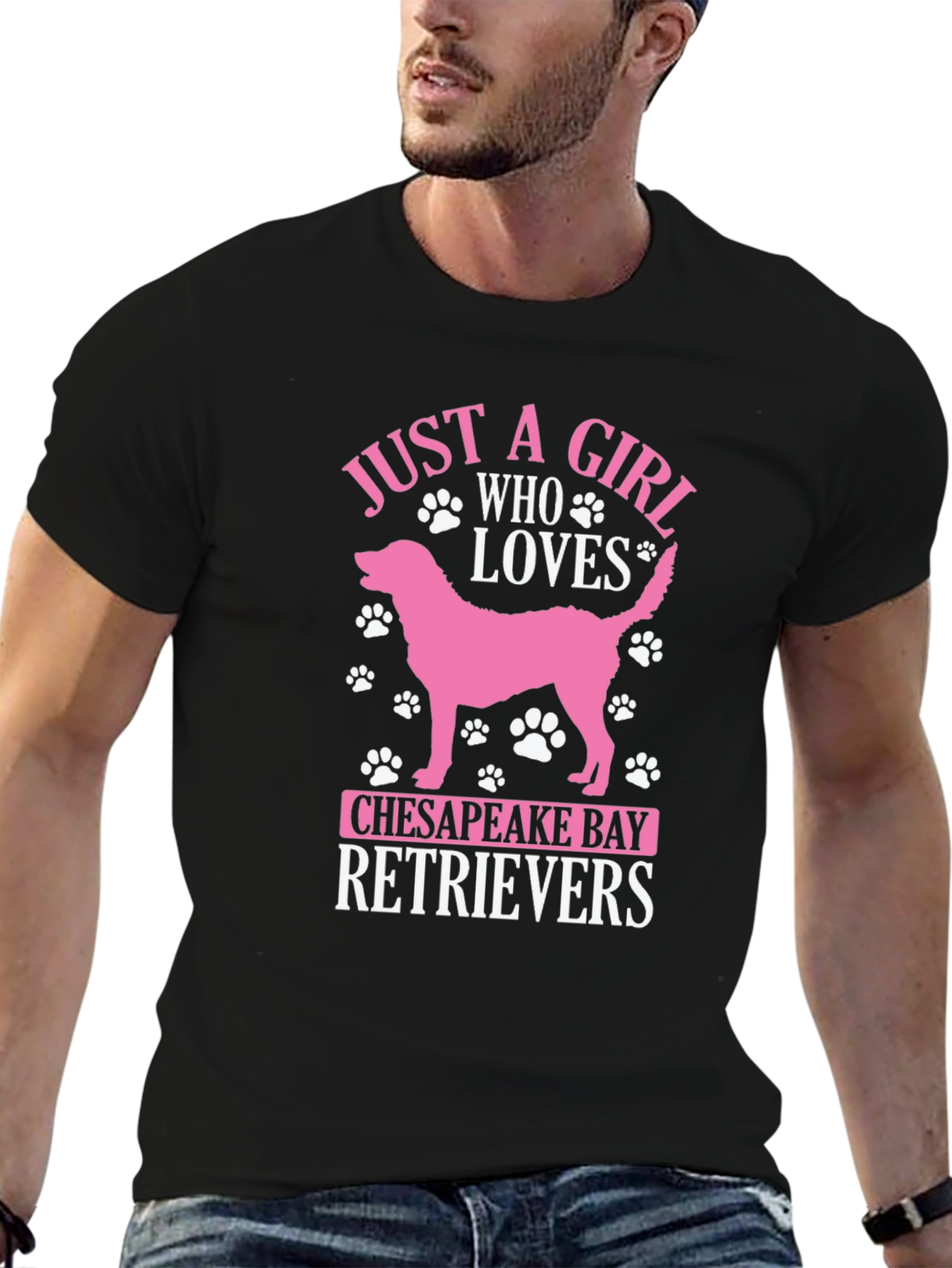 Chesapeake Bay Retriever Girl T-Shirt Dog Lover Tee