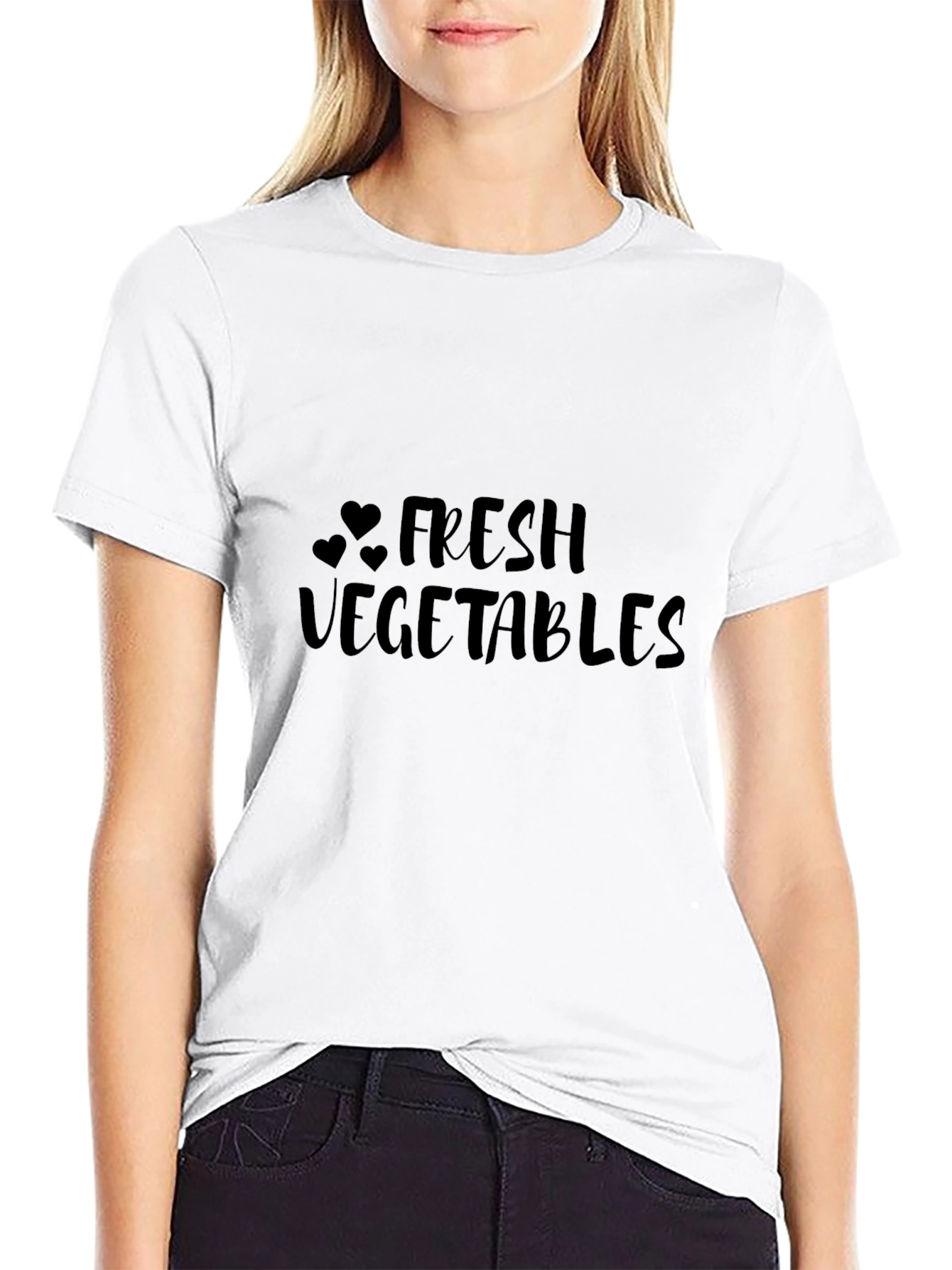 Fresh Vegetables Graphic Tee - Black Unisex Shirt