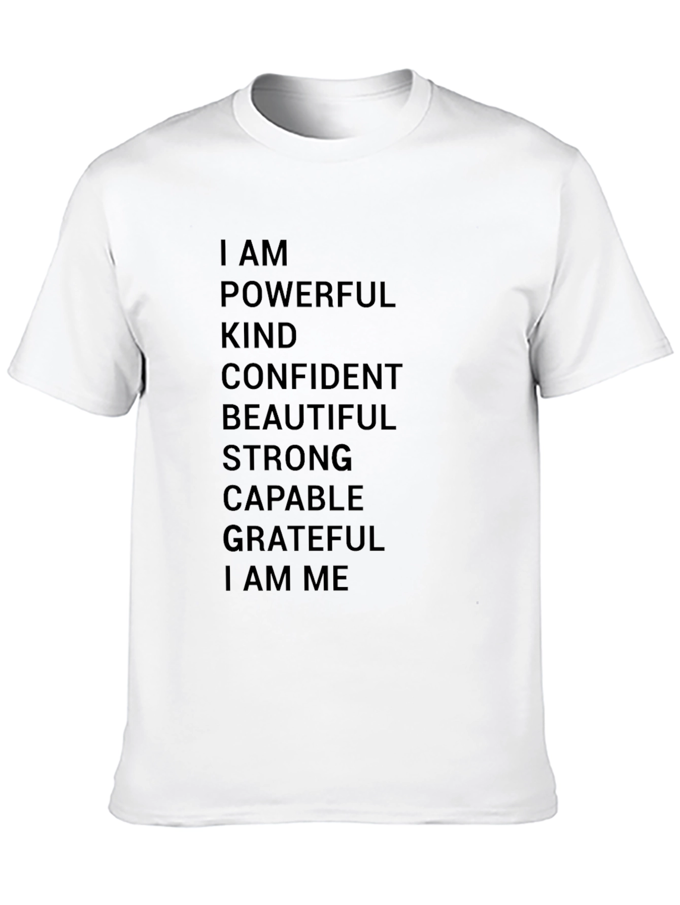 Empowering Affirmations T-Shirt - Black