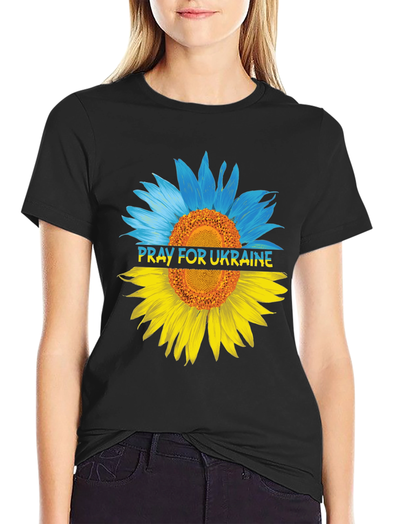 Pray for Ukraine Sunflower T-Shirt