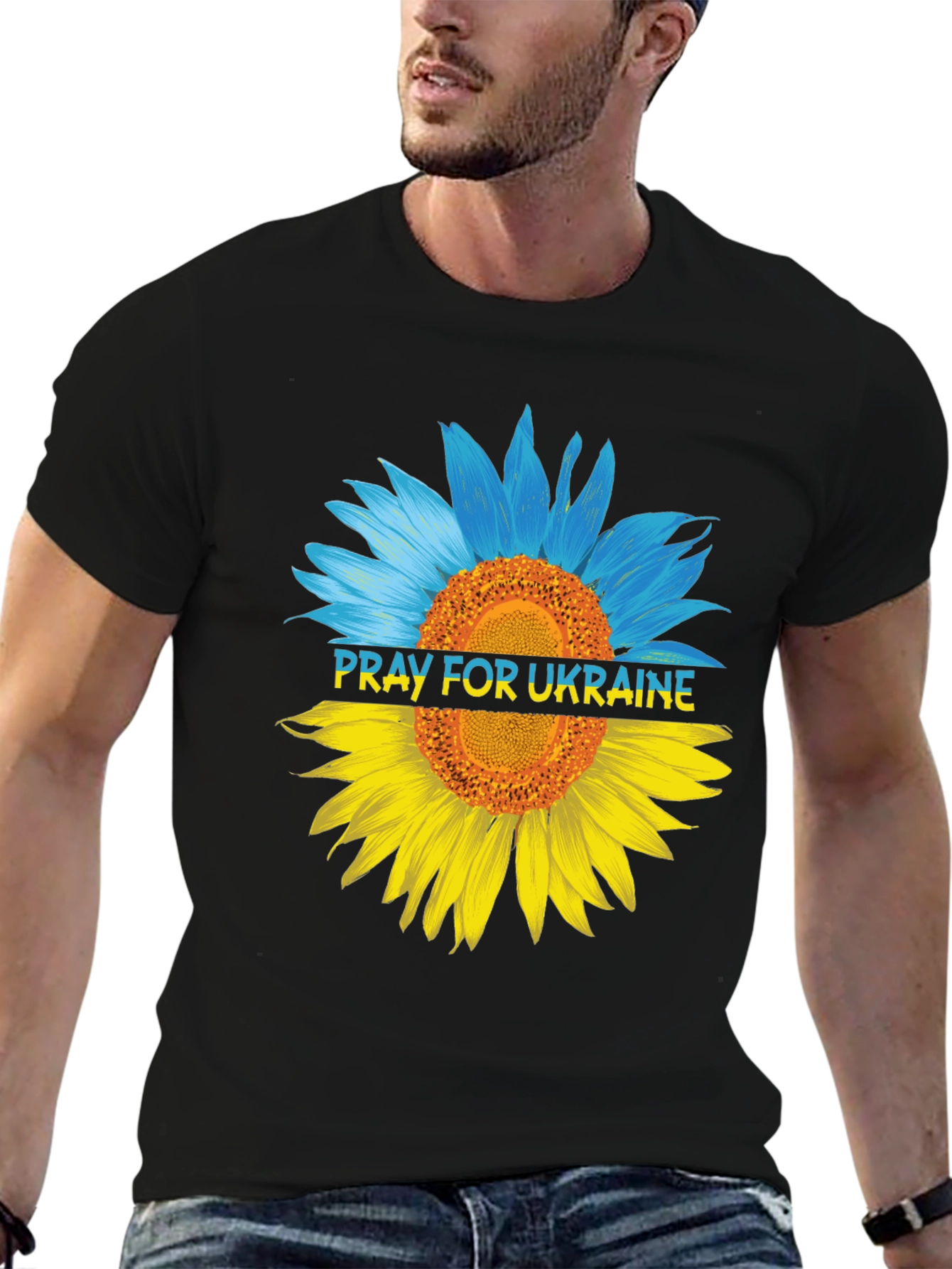 Pray for Ukraine Sunflower T-Shirt