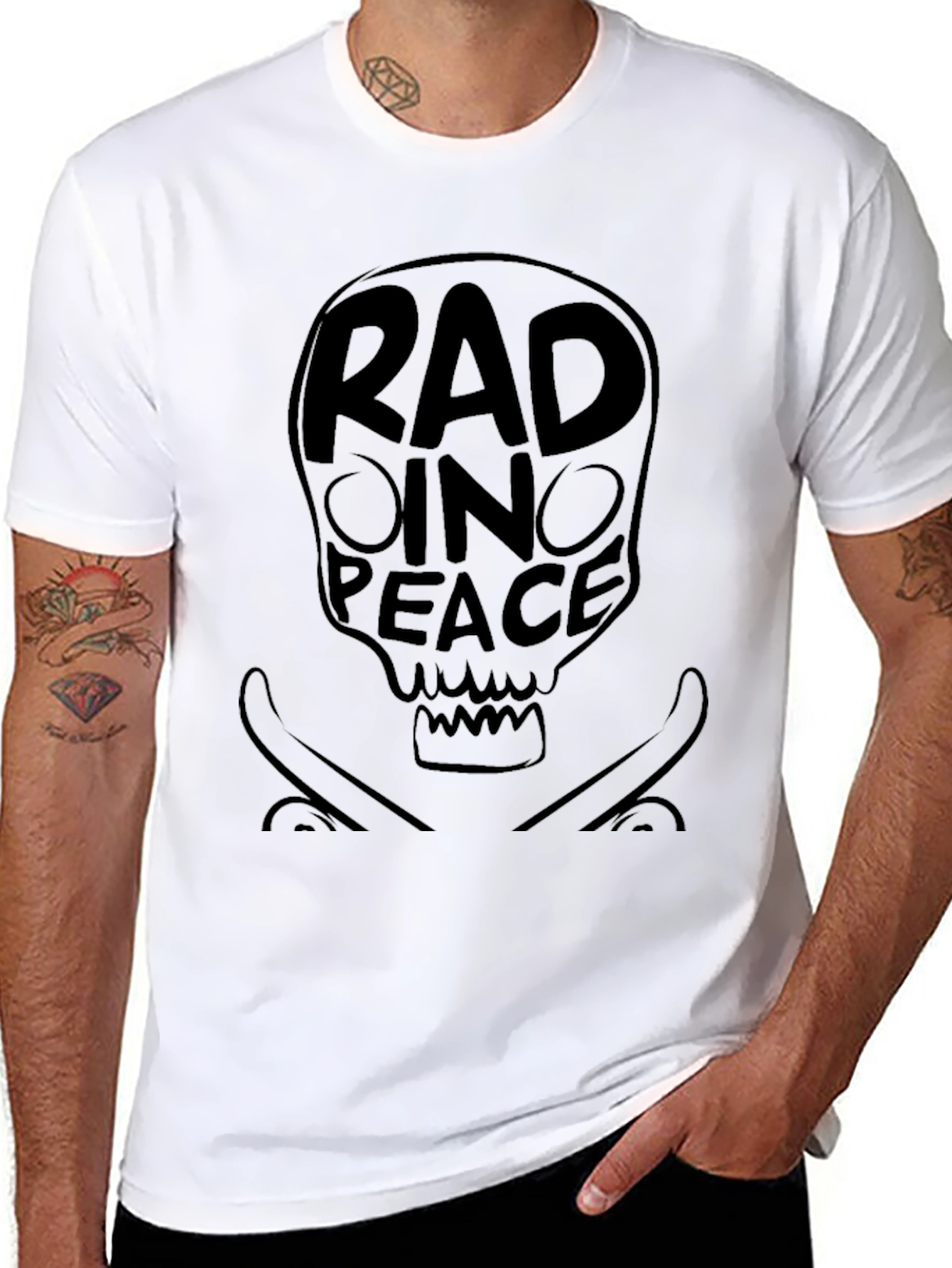 Rad in Peace Black Graphic Tee
