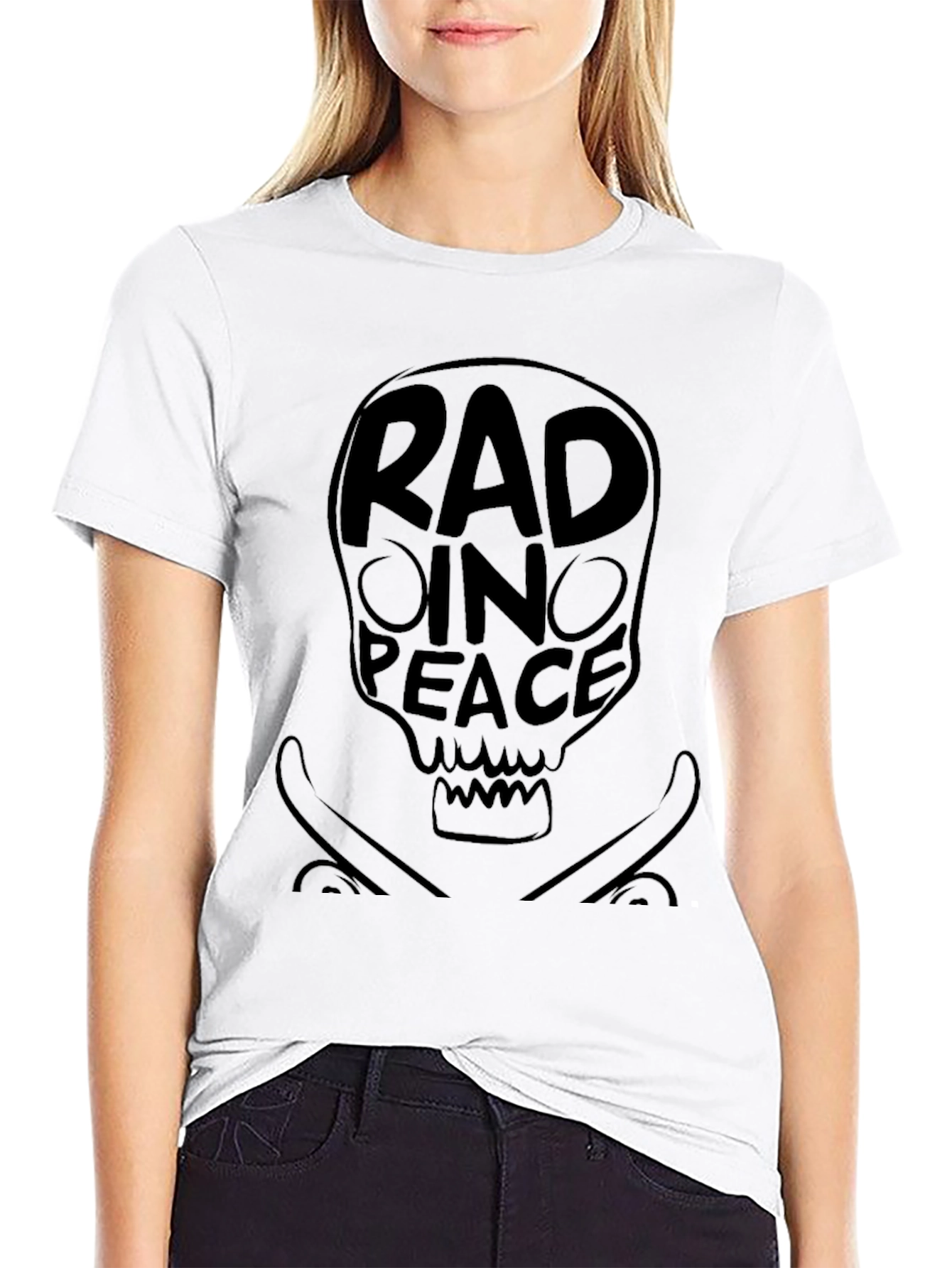 Rad in Peace Black Graphic Tee