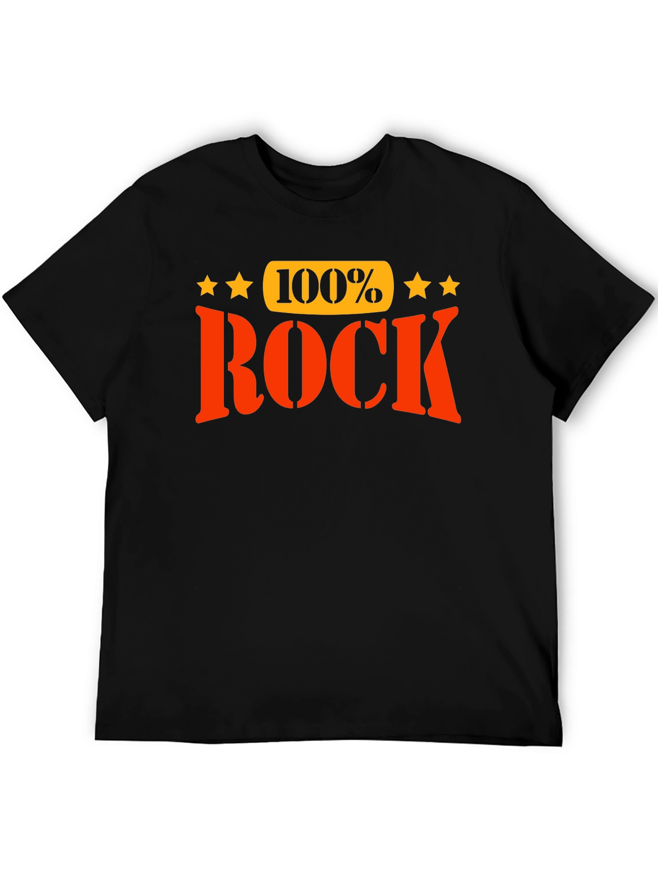100% Rock Graphic T-Shirt - Bold Statement Tee