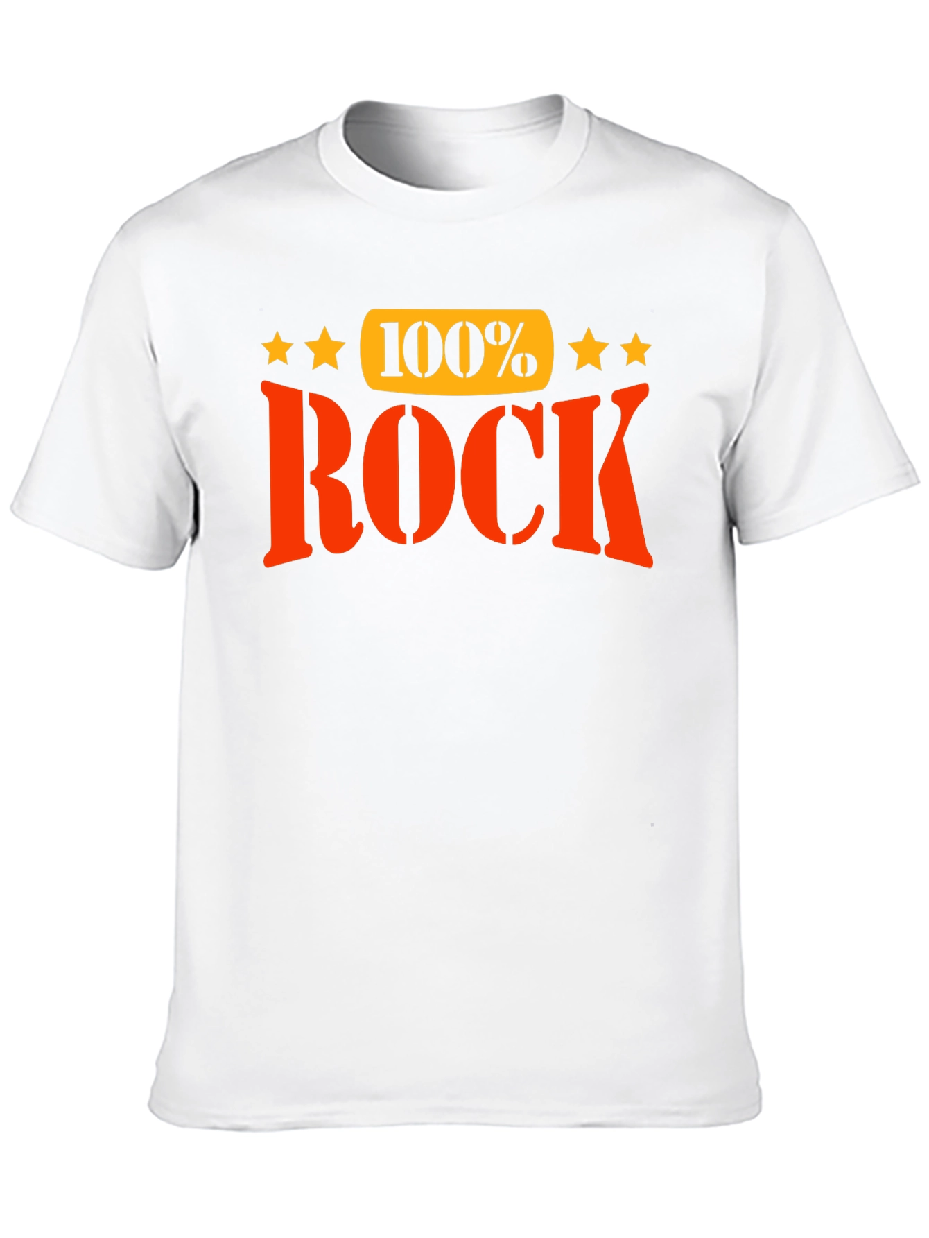100% Rock Graphic T-Shirt - Bold Statement Tee
