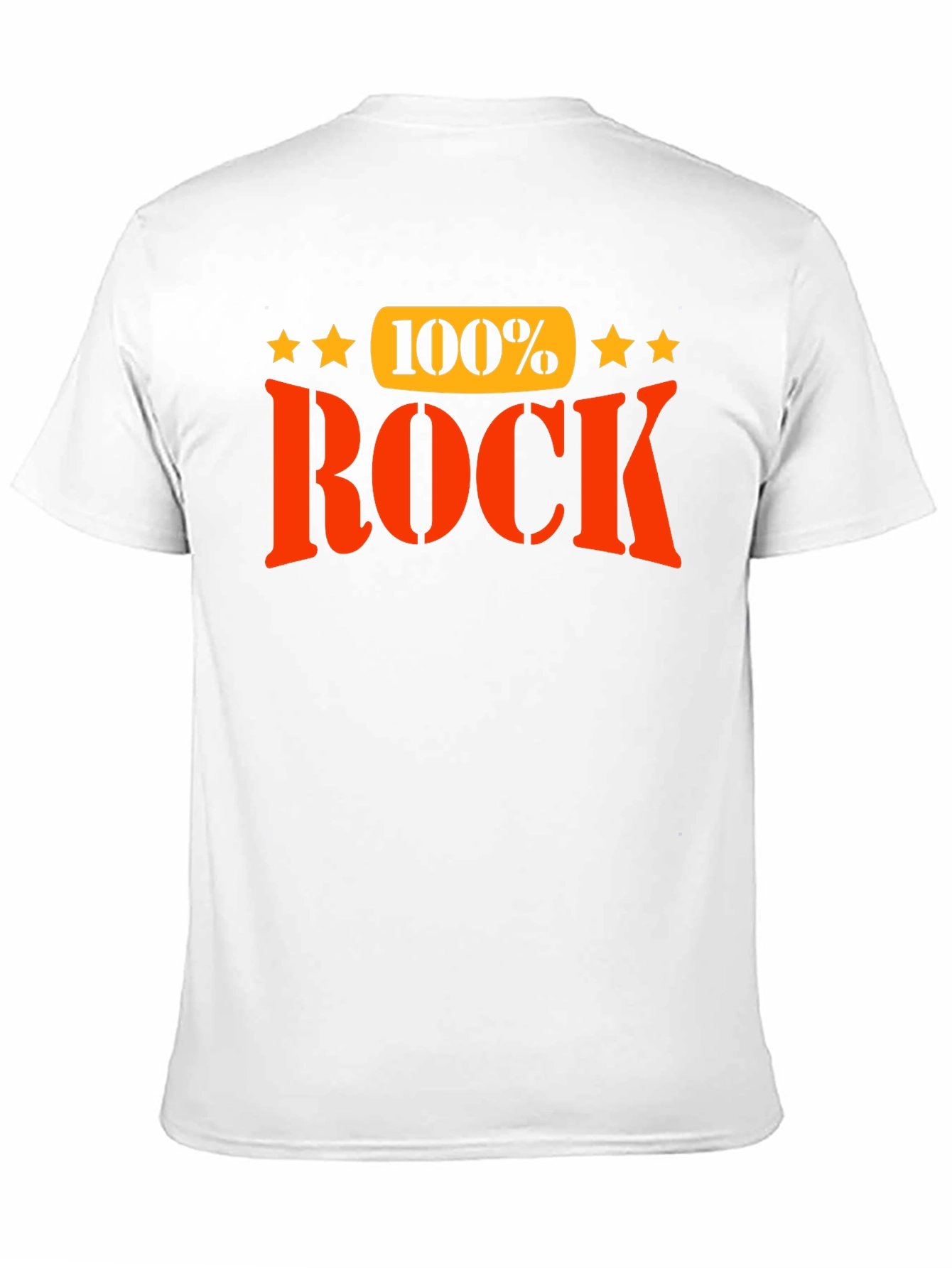 100% Rock Graphic T-Shirt - Bold Statement Tee