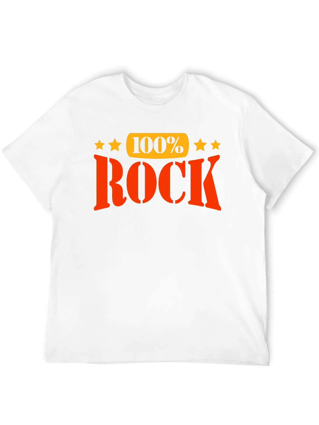 100% Rock Graphic T-Shirt - Bold Statement Tee