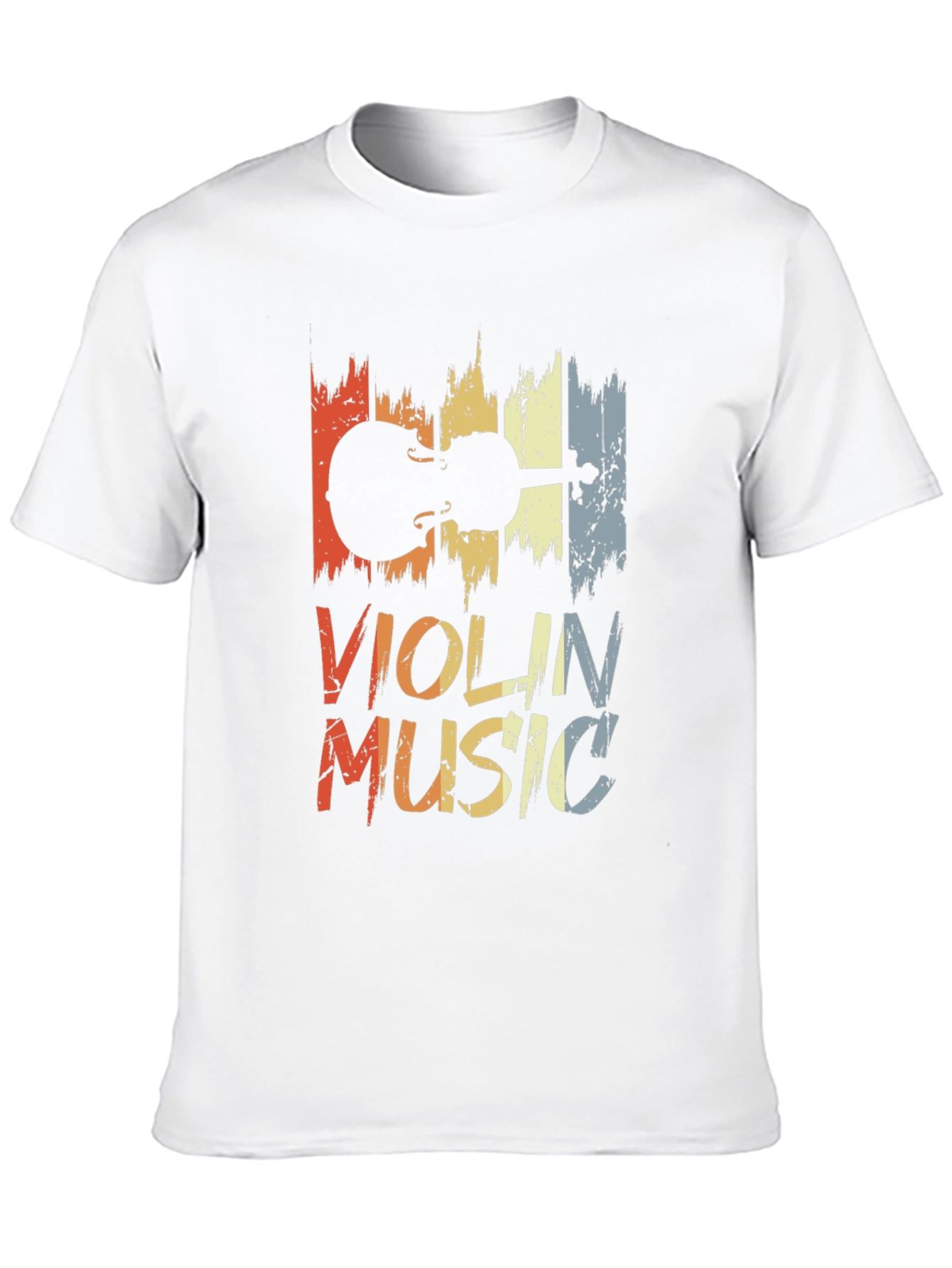 Violin Music Graphic Tee - Retro Style