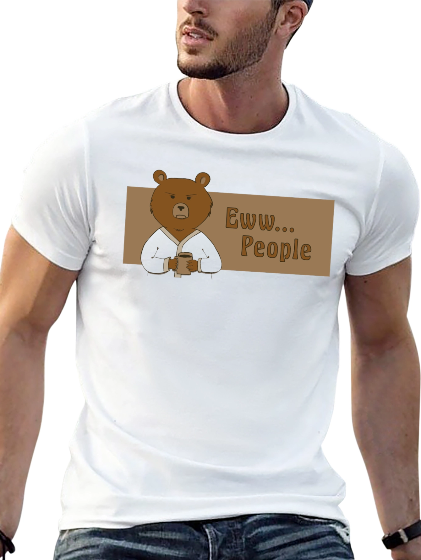 Eww People Bear Graphic Tee
