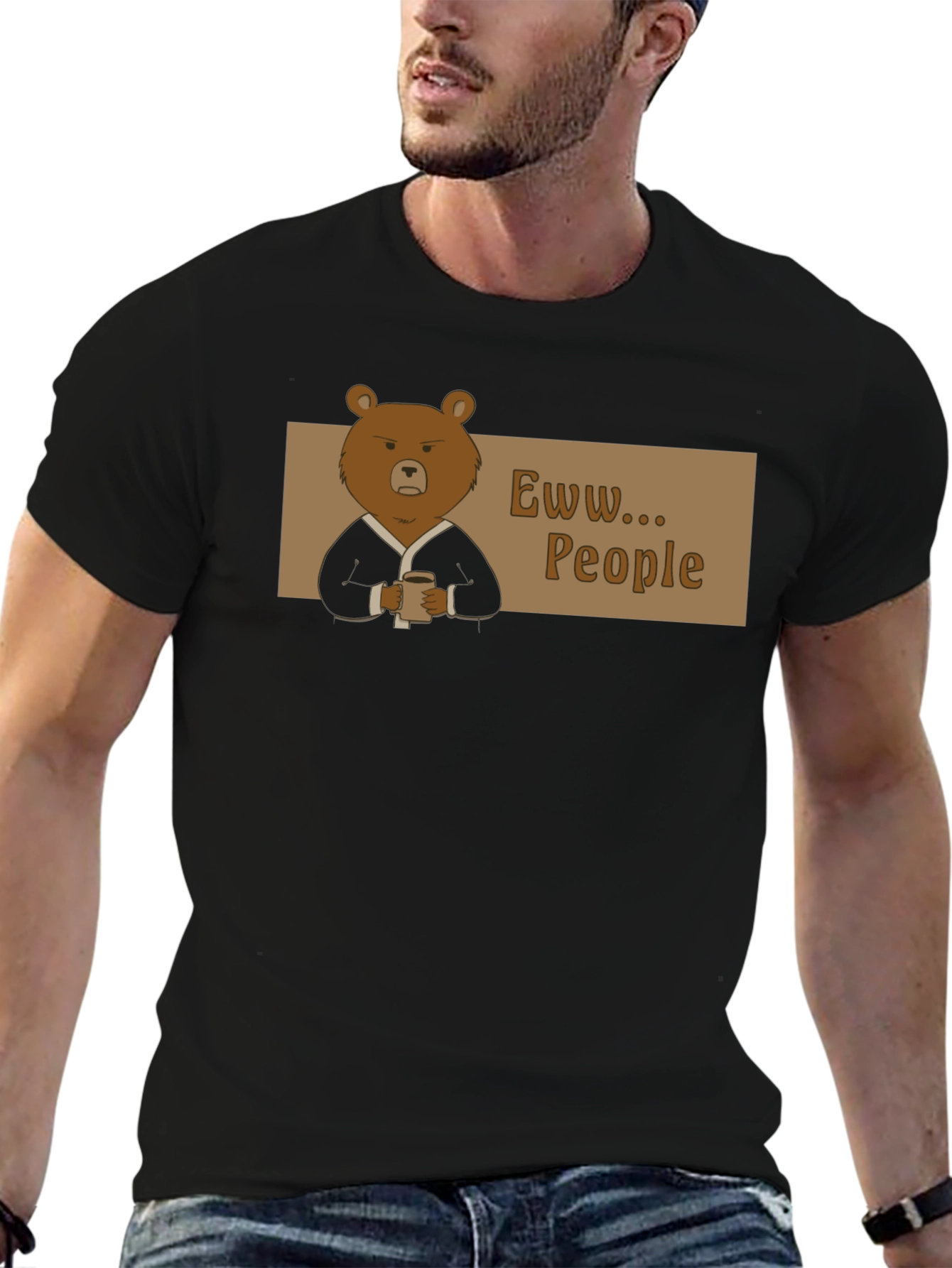 Eww People Bear Graphic Tee