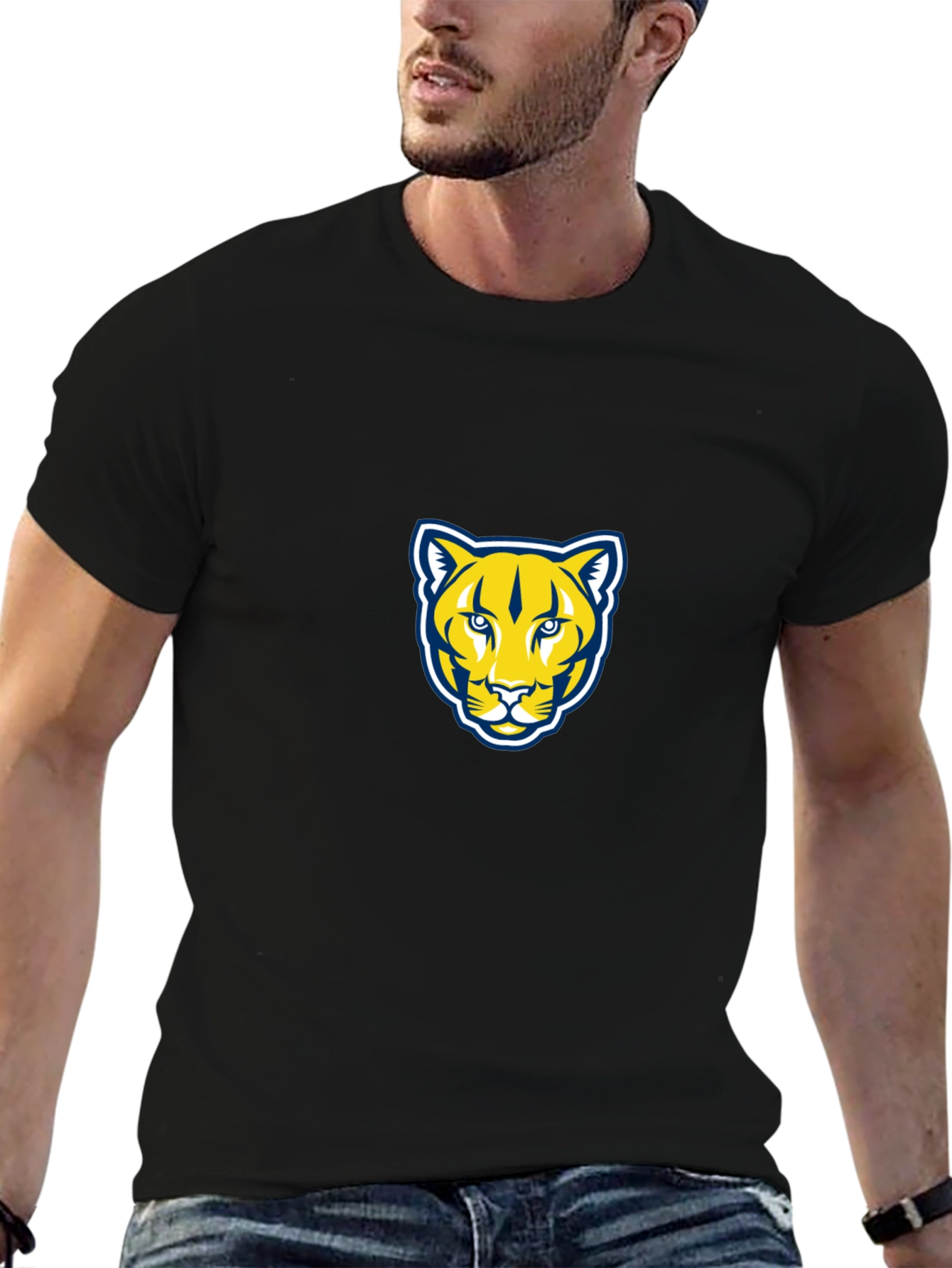 Cougar Graphic T-Shirt - Black