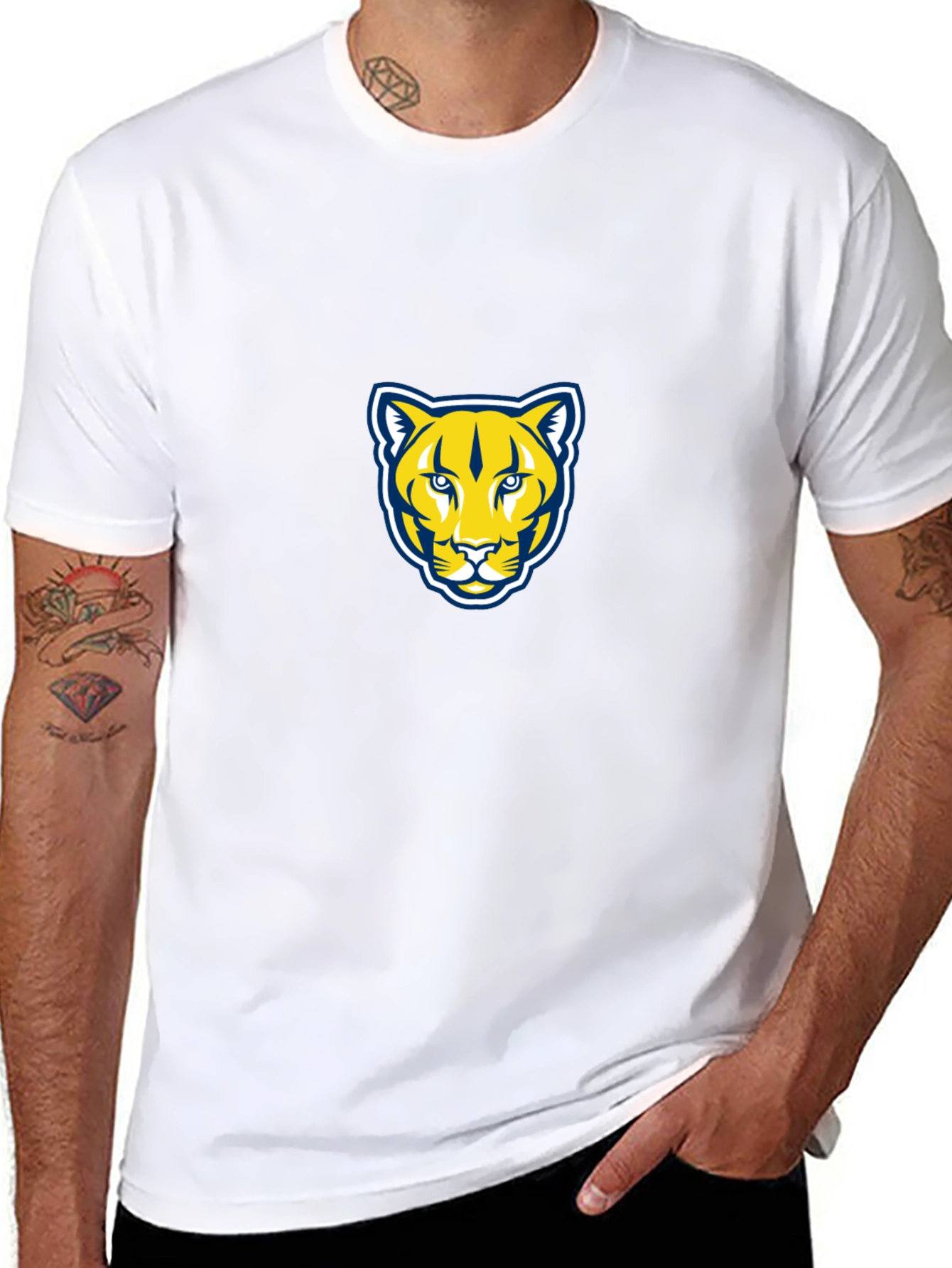 Cougar Graphic T-Shirt - Black