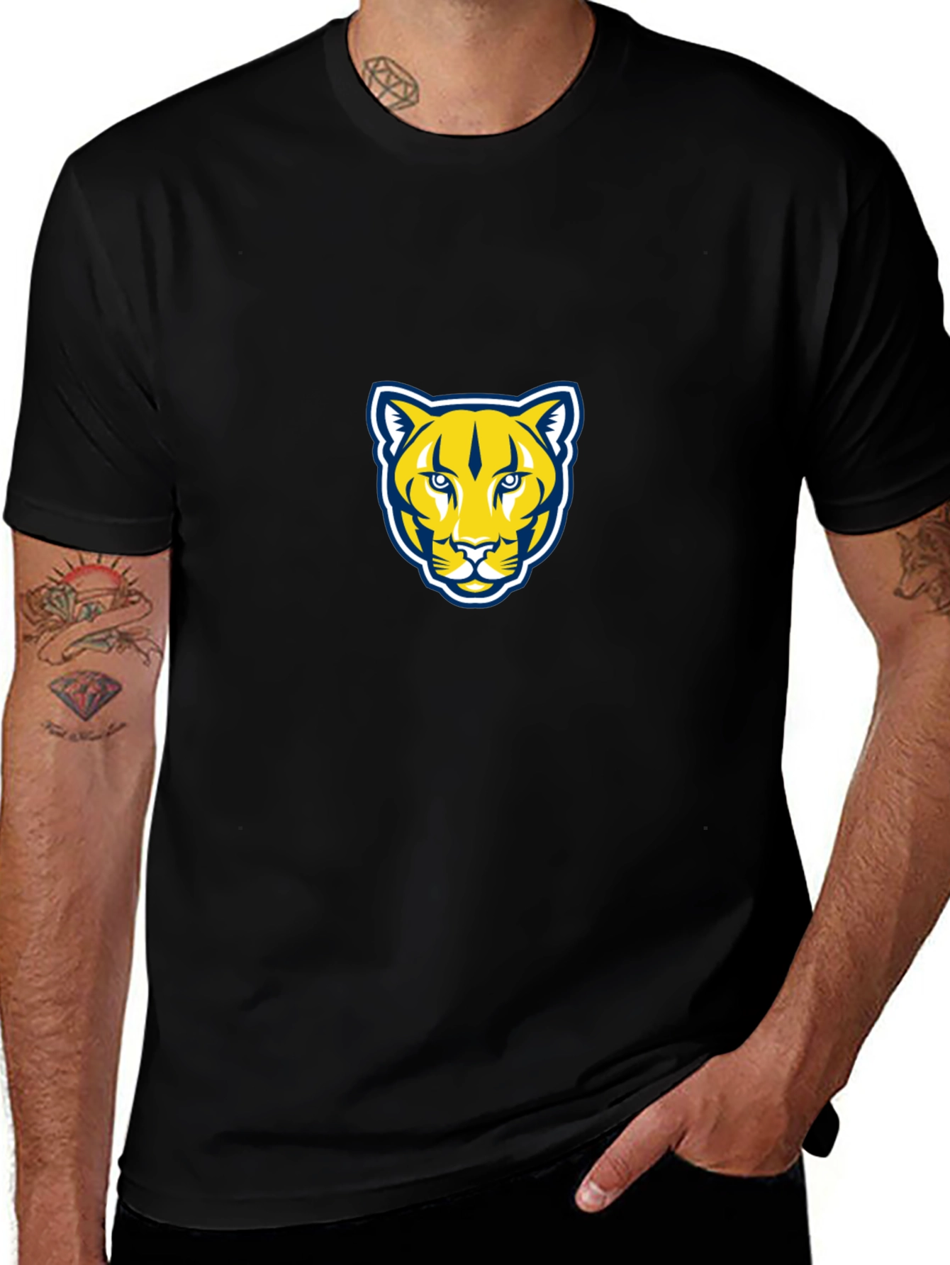 Cougar Graphic T-Shirt - Black