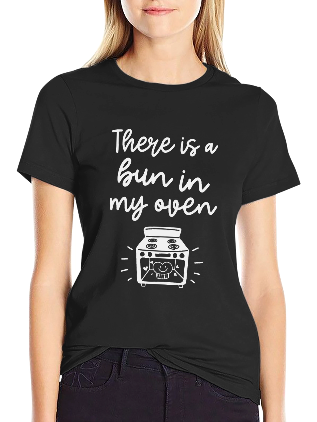 Bun in My Oven Pregnancy Announcement T-Shirt
