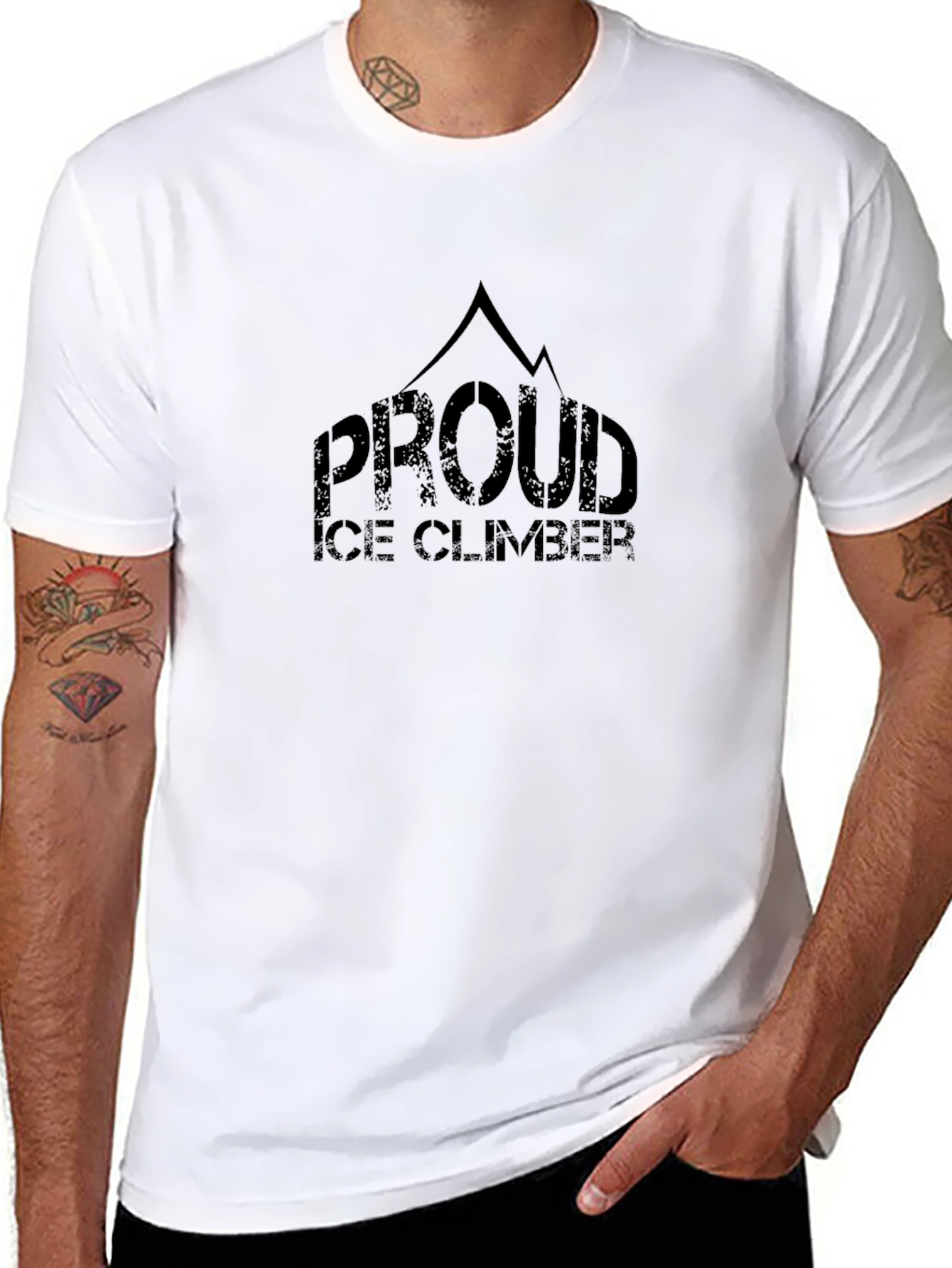 Proud Ice Climber T-Shirt - Mountain Design