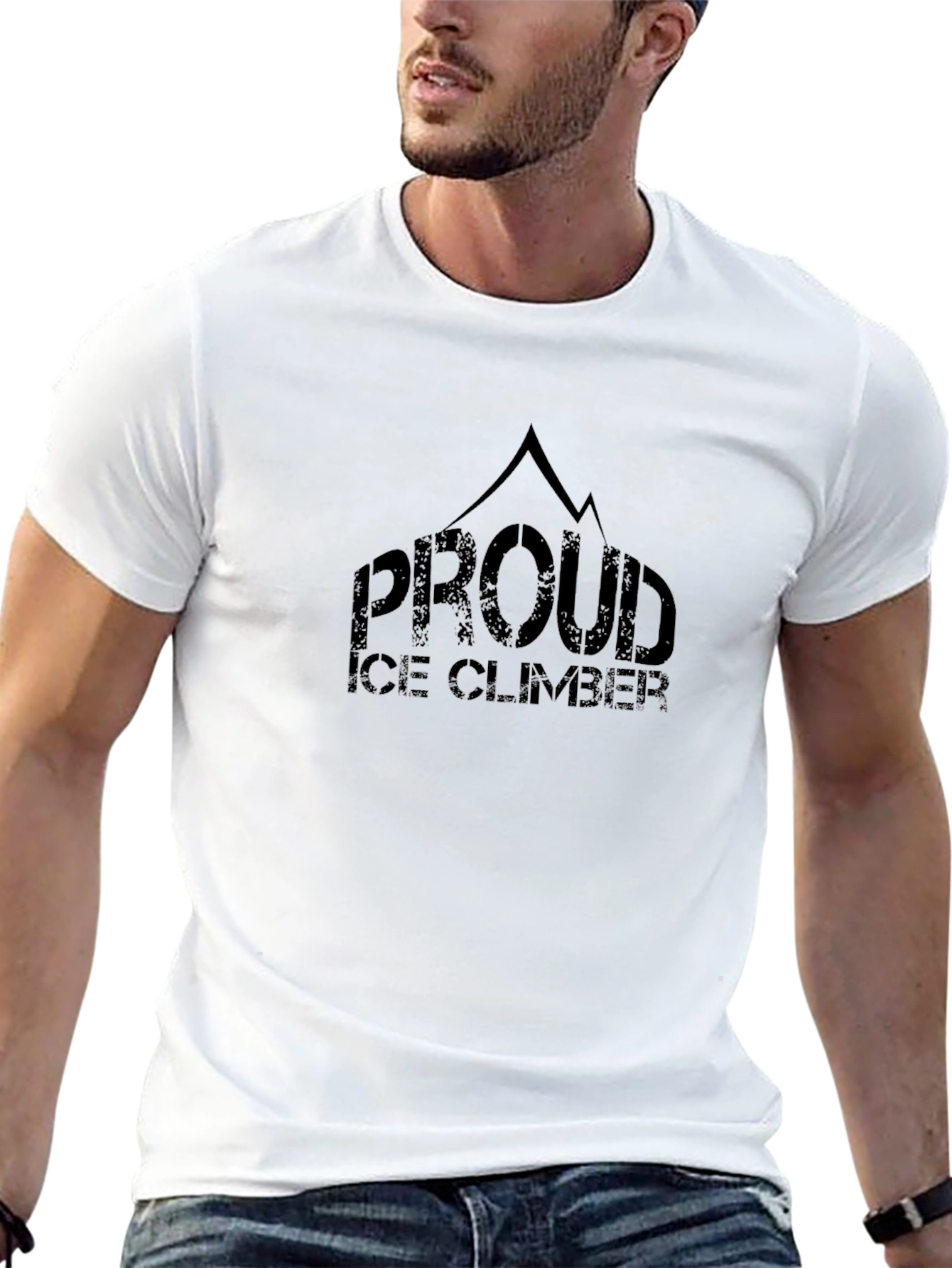 Proud Ice Climber T-Shirt - Mountain Design