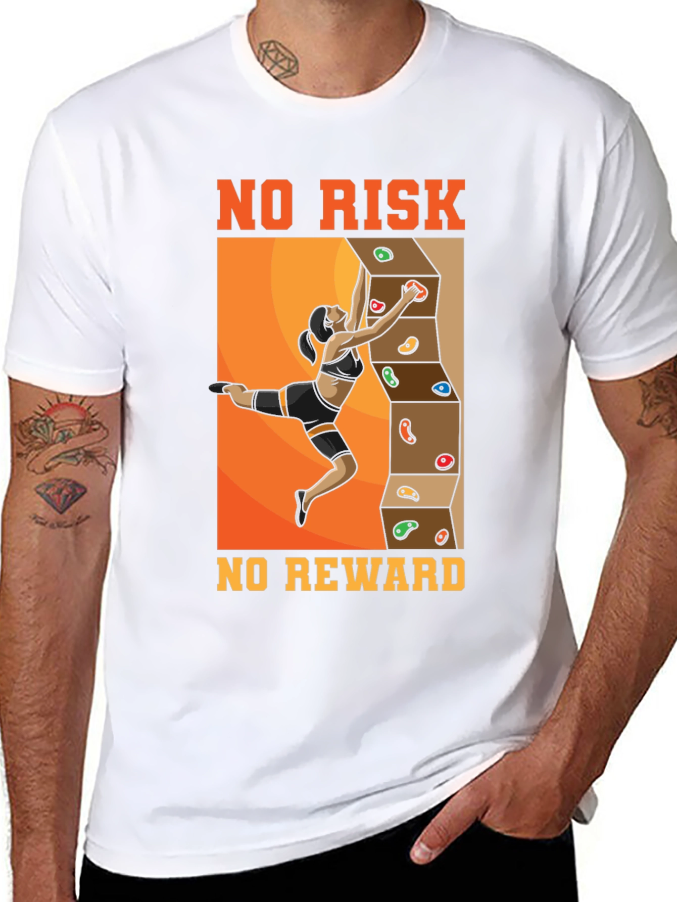 No Risk No Reward Climbing T-Shirt