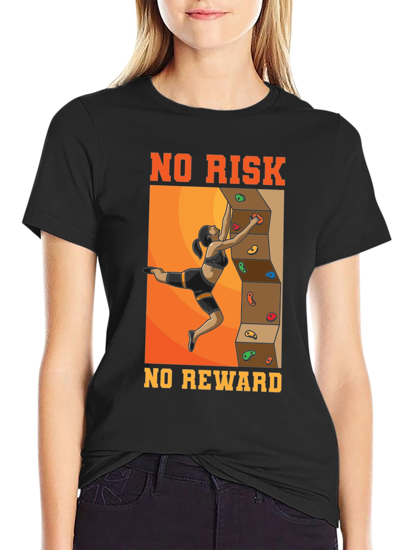 No Risk No Reward Climbing T-Shirt