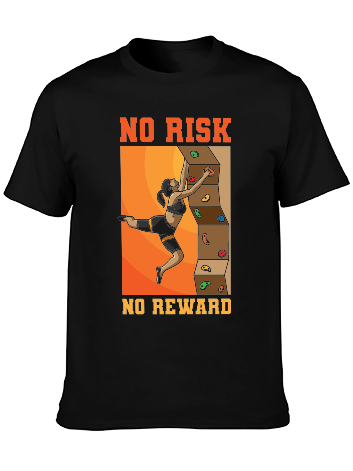 No Risk No Reward Climbing T-Shirt