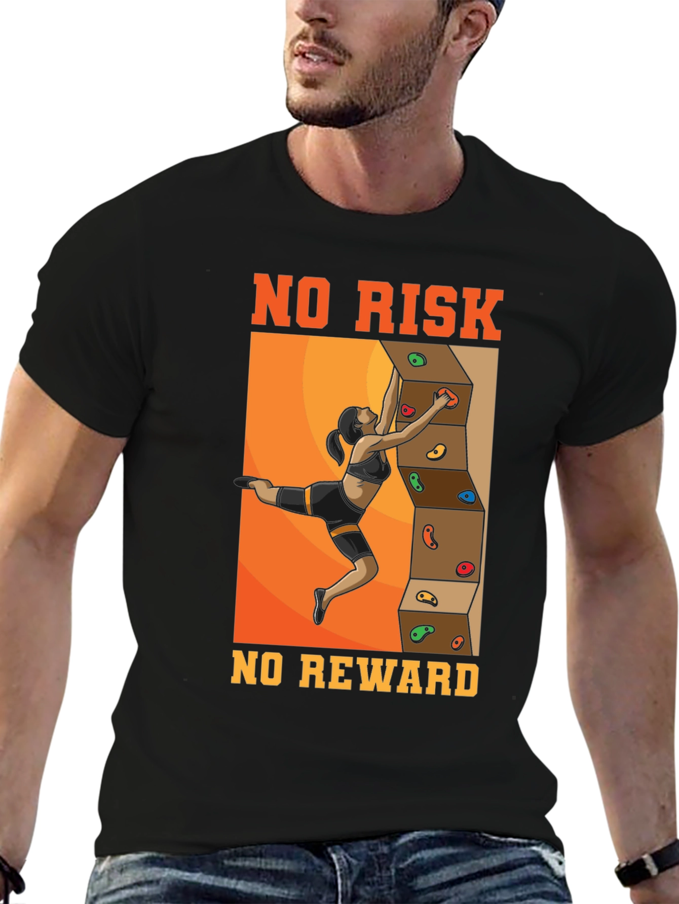 No Risk No Reward Climbing T-Shirt