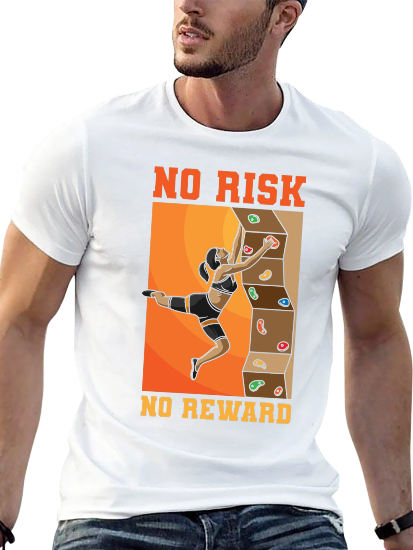 No Risk No Reward Climbing T-Shirt
