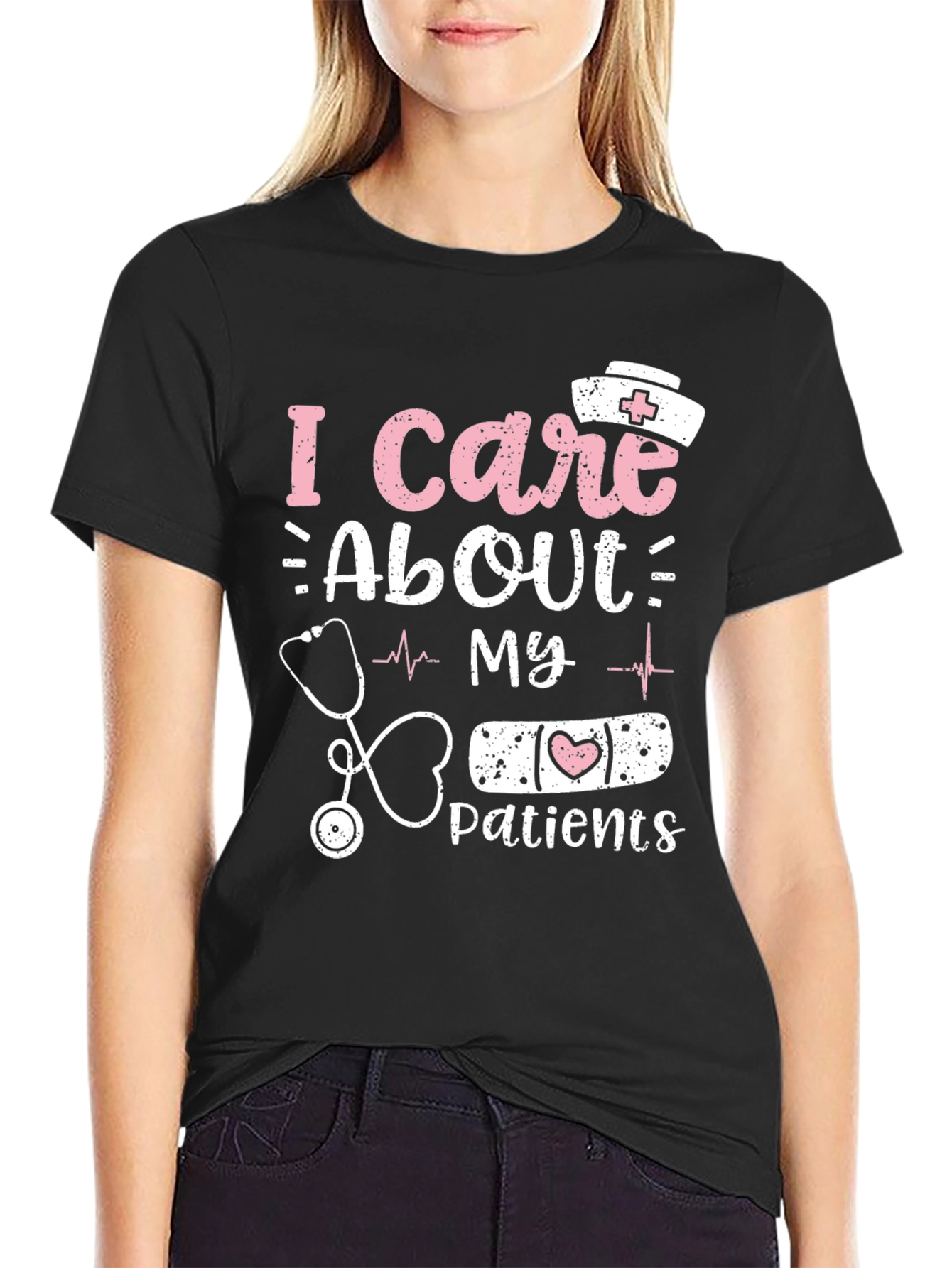 I Care About My Patients Nurse T-Shirt