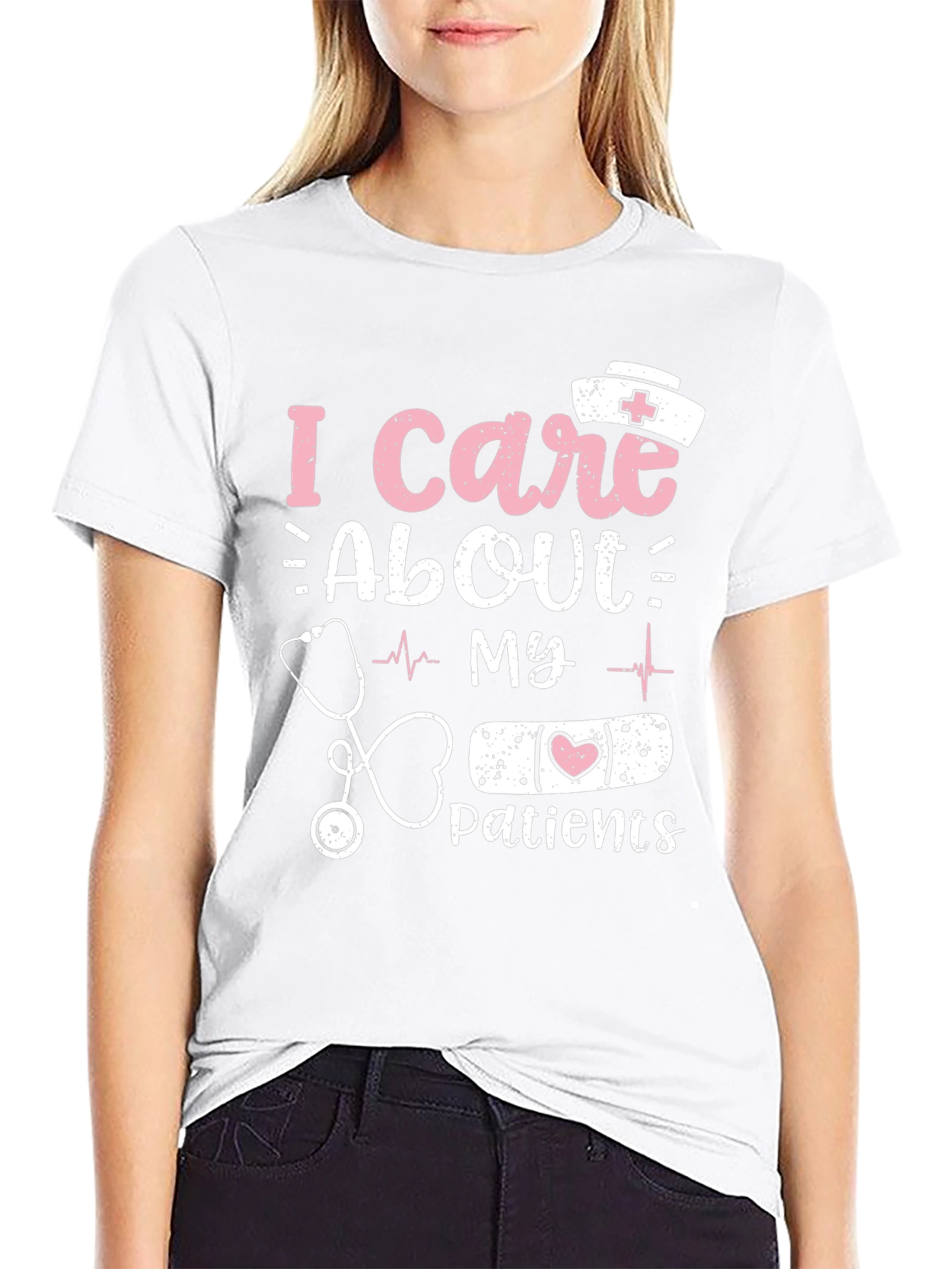 I Care About My Patients Nurse T-Shirt