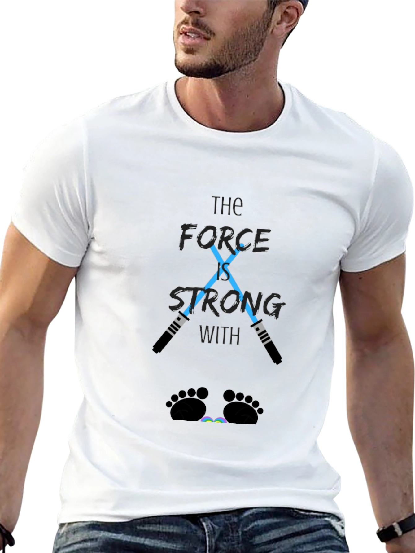The Force is Strong Baby Feet T-Shirt