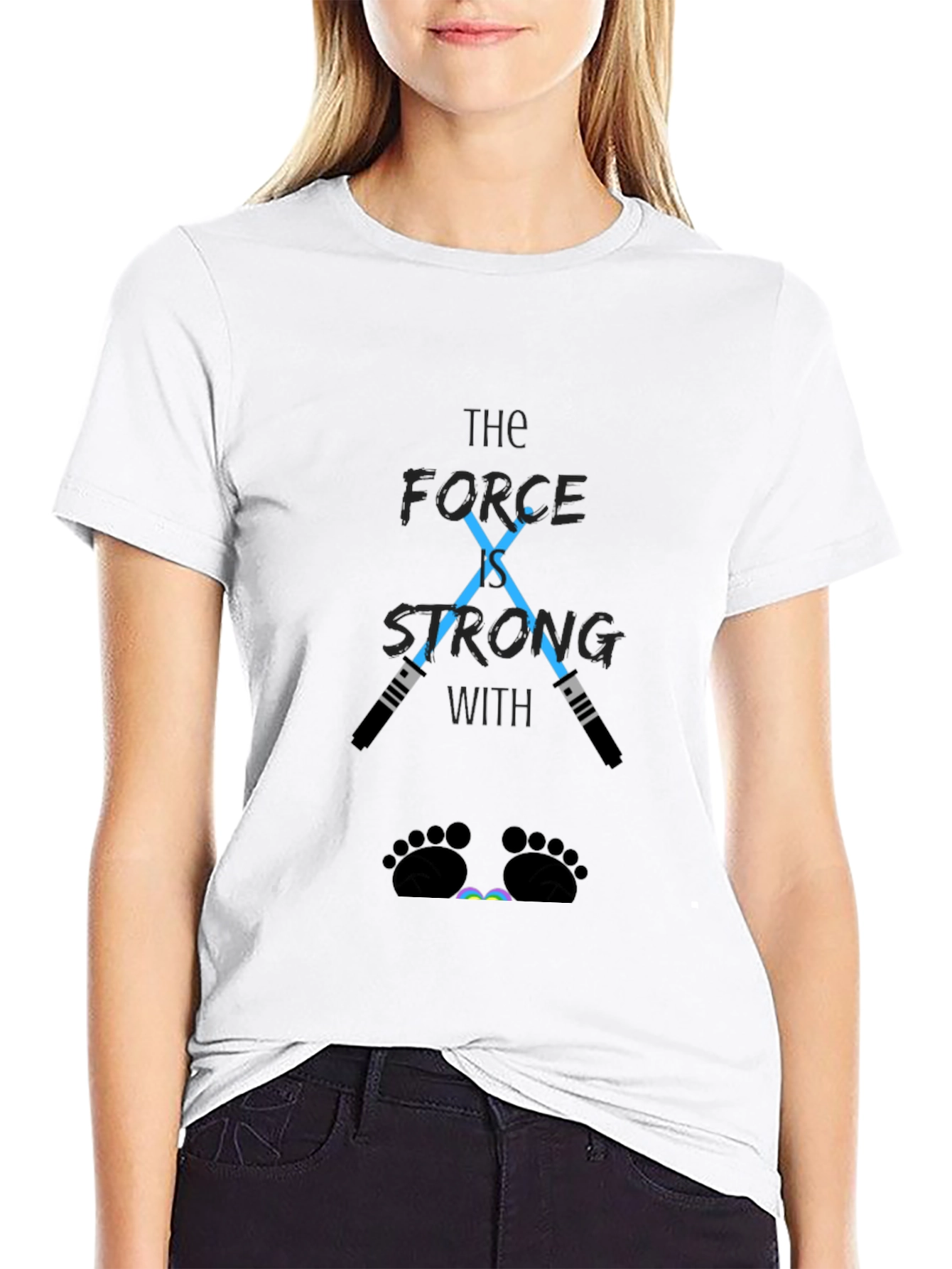 The Force is Strong Baby Feet T-Shirt