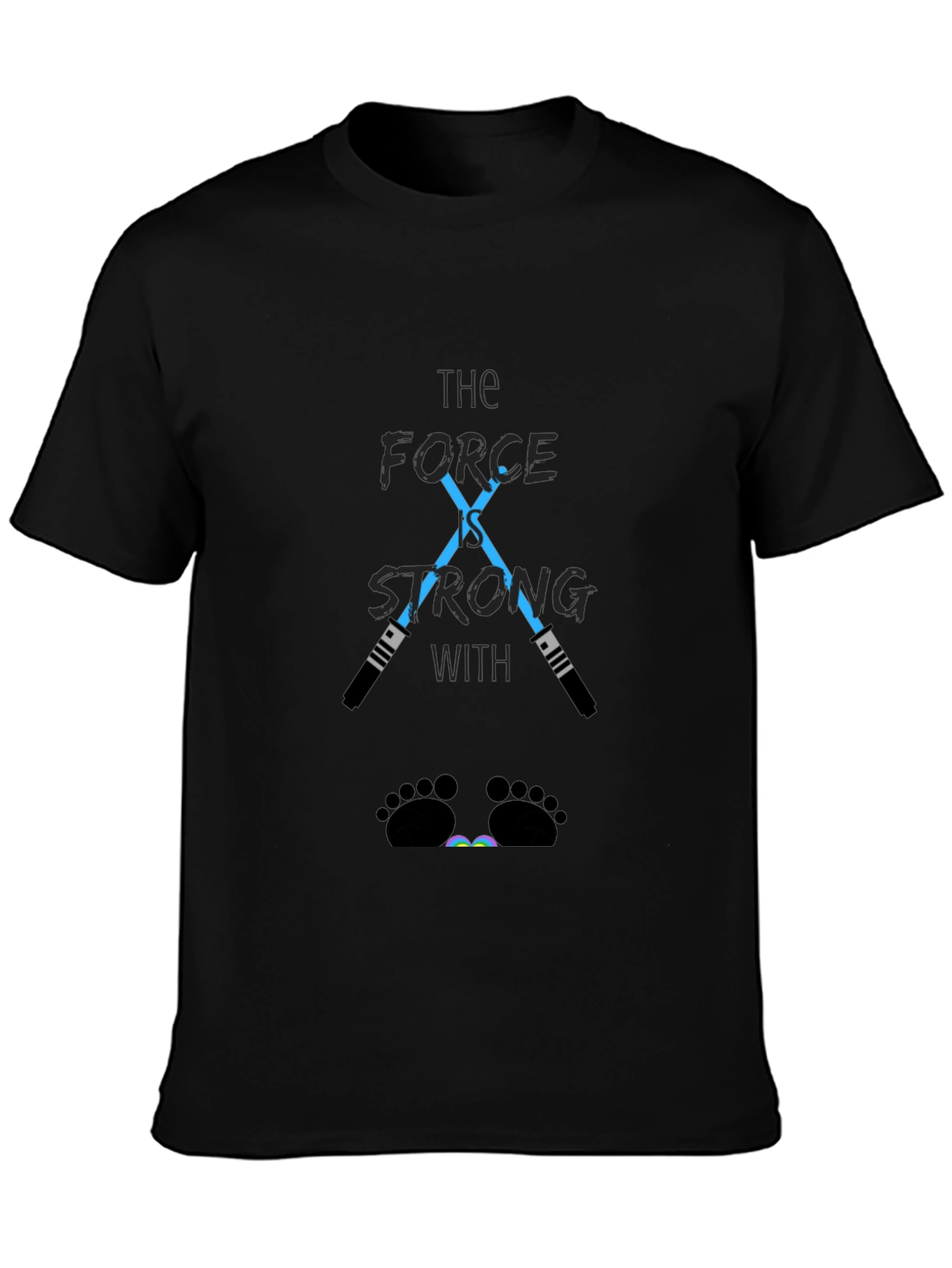The Force is Strong Baby Feet T-Shirt