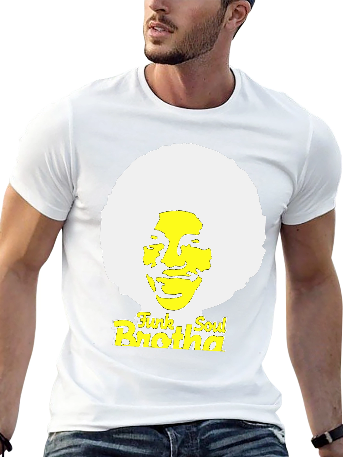 Funk Soul Brotha Graphic T-Shirt - Black