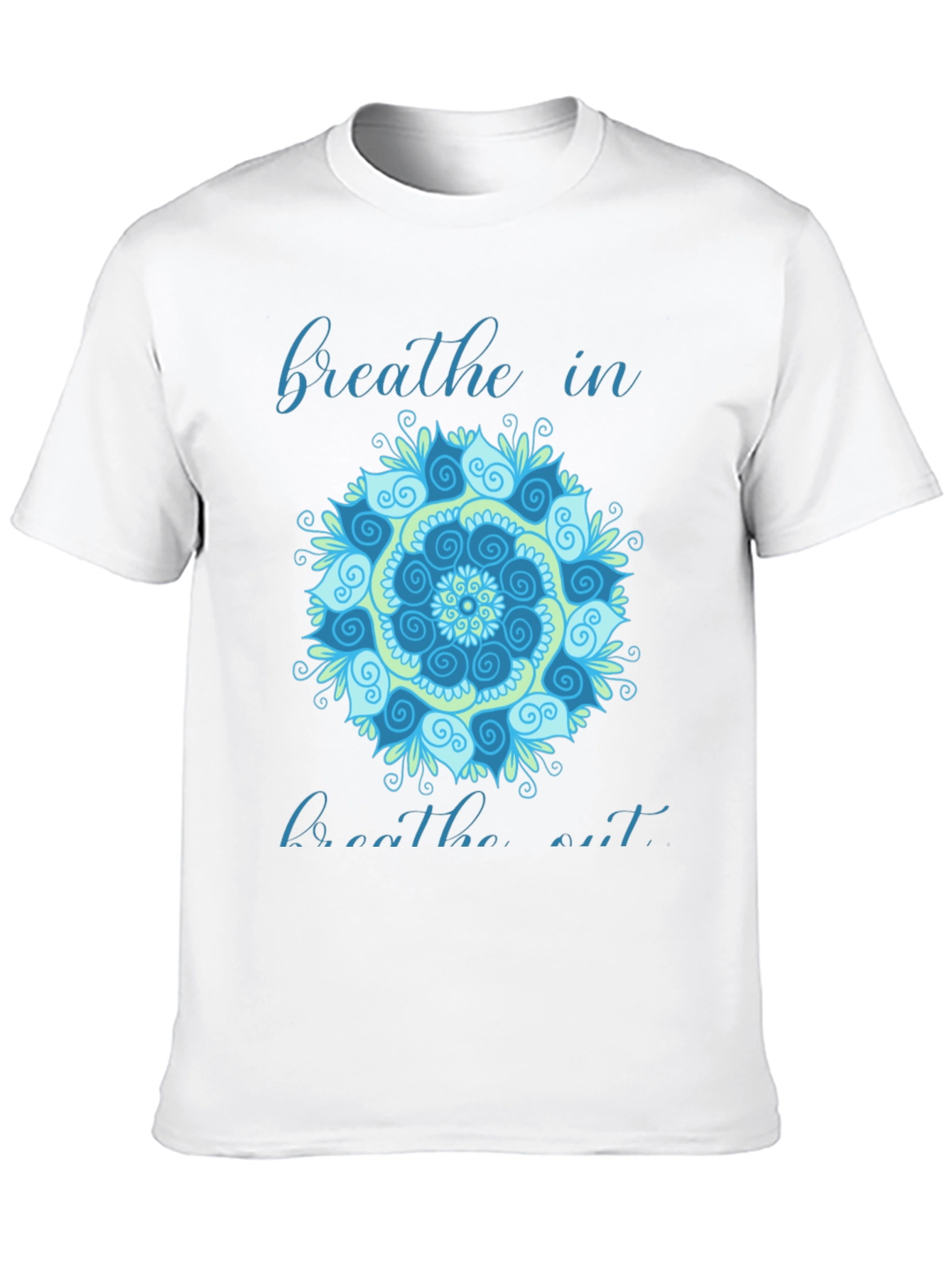Breathe In Breathe Out Mandala T-Shirt