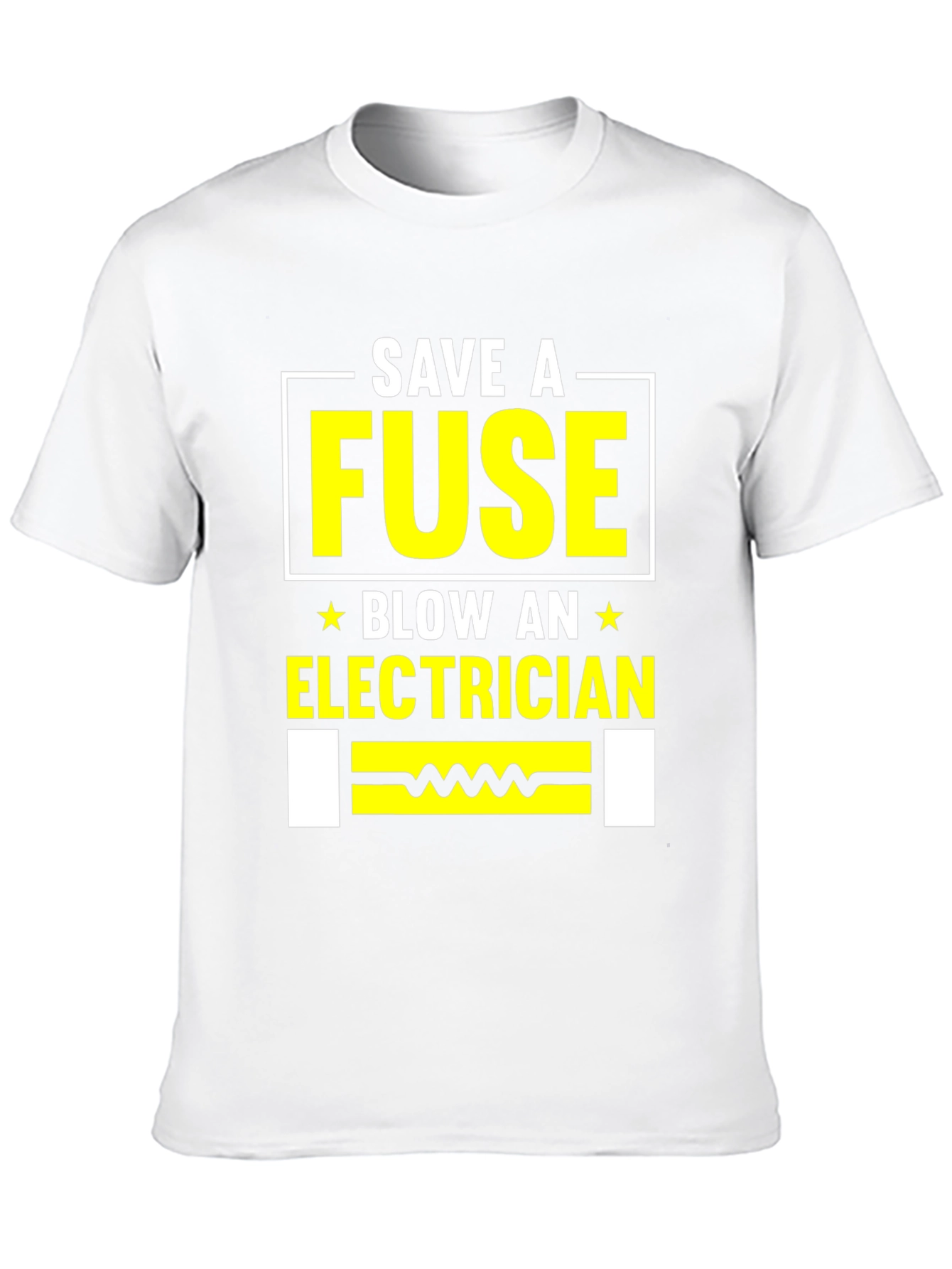 Save A Fuse Blow An Electrician Black T-Shirt