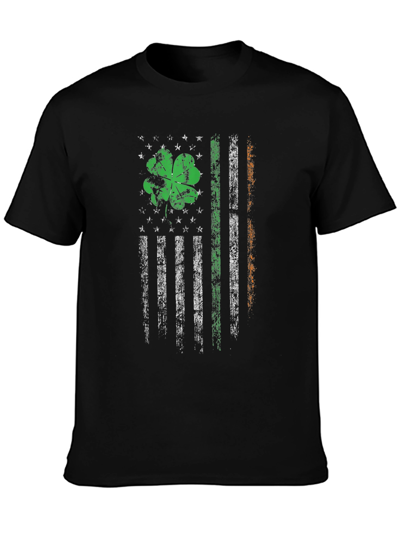 Irish-American Flag Clover Graphic Tee