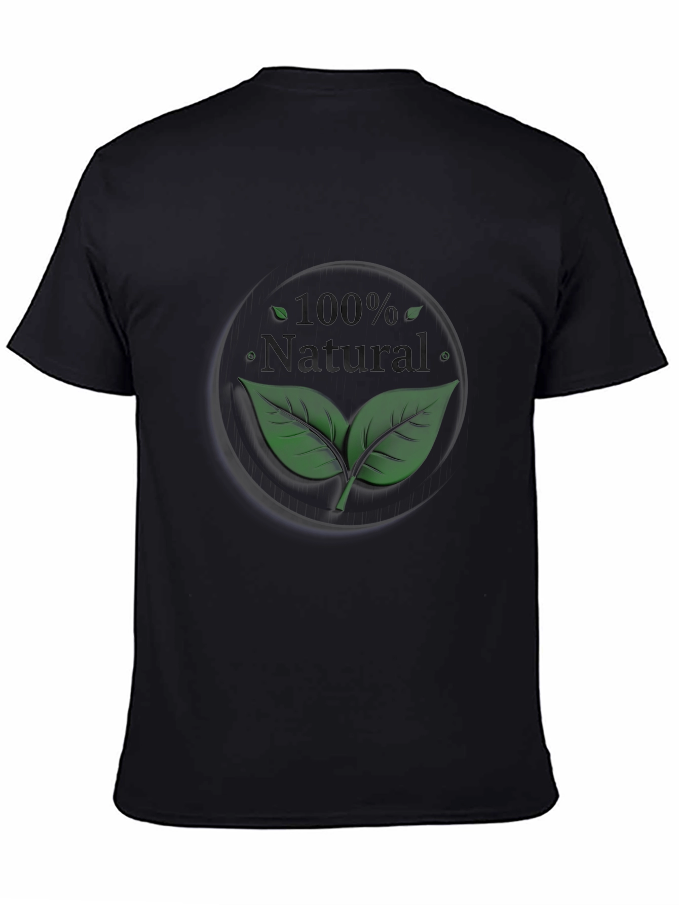 100% Natural Leaf Graphic T-Shirt