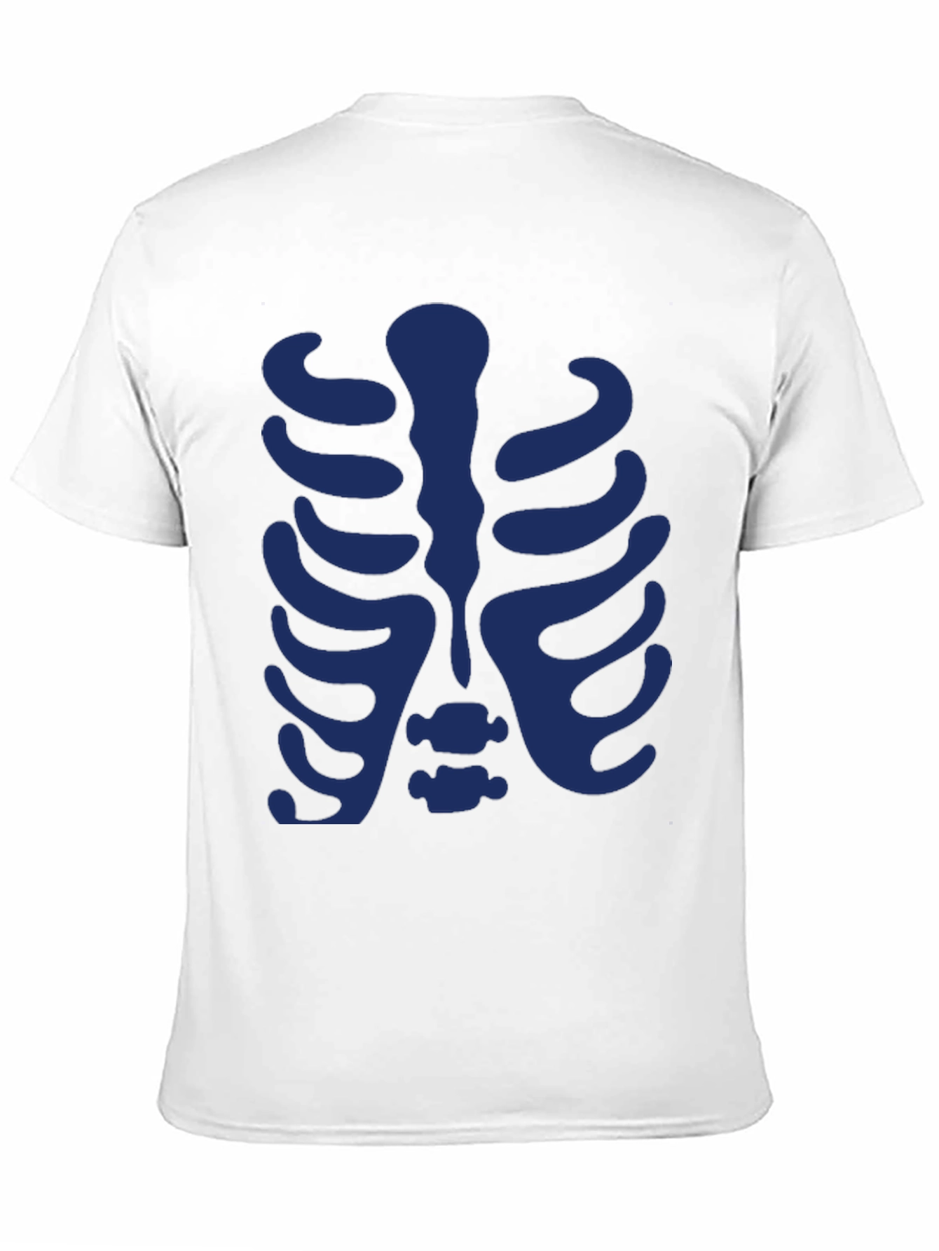 Skeleton Rib Cage Graphic Tee - Black