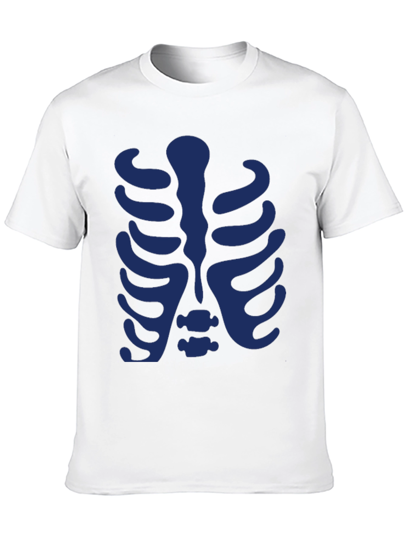 Skeleton Rib Cage Graphic Tee - Black