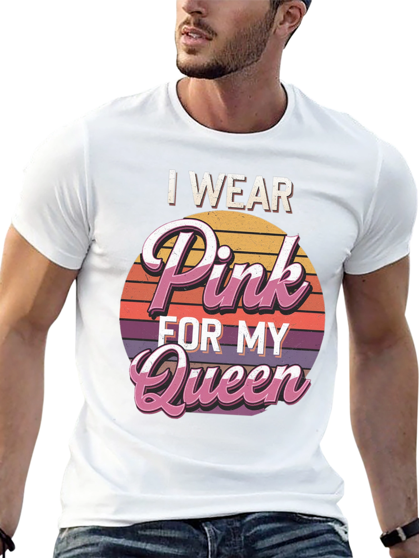 I Wear Pink for My Queen Graphic Tee